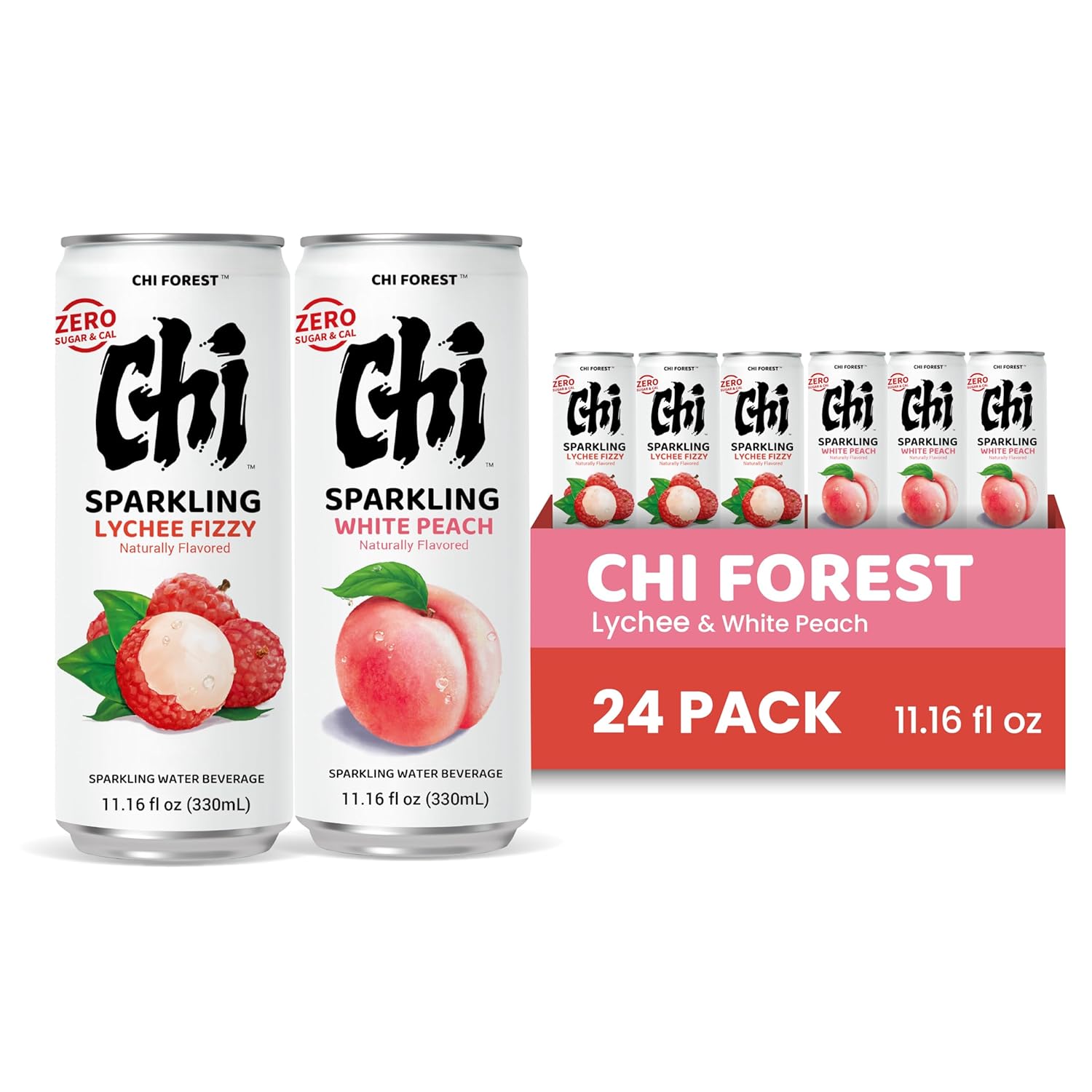 CHI FOREST Lychee Fizzy Sparkling Water (11.16 oz* 24)