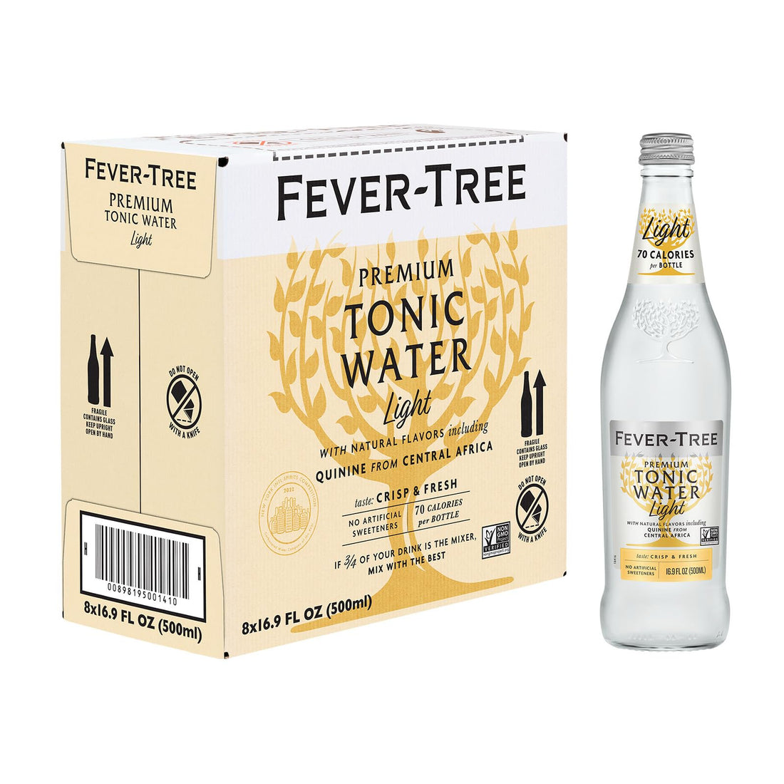 Fever Tree Tonic Water - Premium Quality Mixer - Refreshing Beverage for Cocktails & Mocktails. Naturally Sourced Ingredients, No Artificial Sweeteners or Colors - 150 ML Cans - Pack of 24