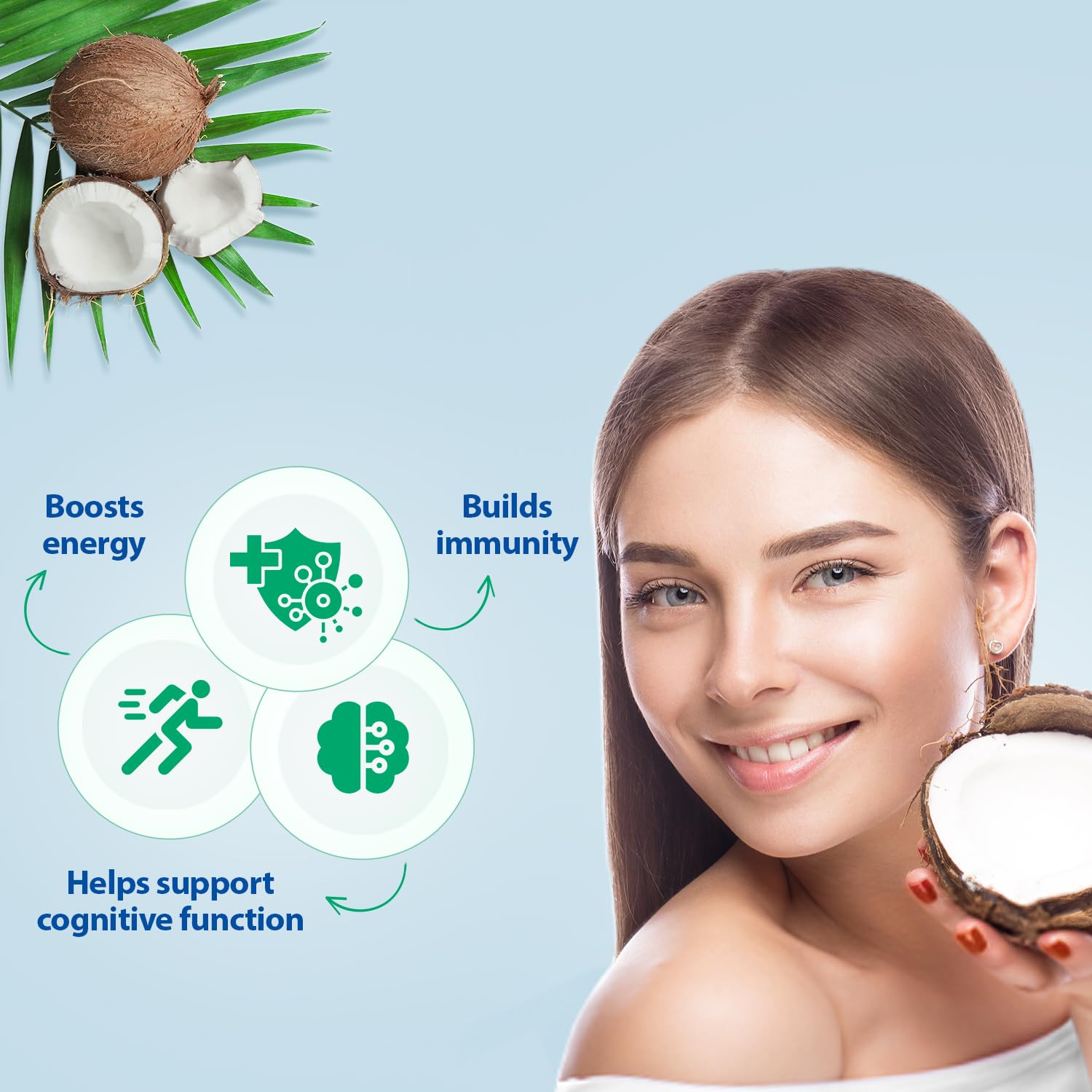 Parachute Naturalz Organic Virgin Coconut Oil | For Cooking, Hair, Body & Oil Pulling | Cold Pressed | Unbleached | Unrefined | Non-Hydrogenated | MCT Oil | USDA Certified |16 Fl.Oz | Glass Jar