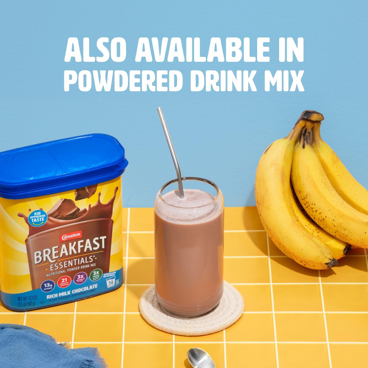 Carnation Breakfast Essentials High Protein with Fiber Ready-to-Drink, 8 FL OZ Carton, Rich Milk Chocolate (Pack of 24)