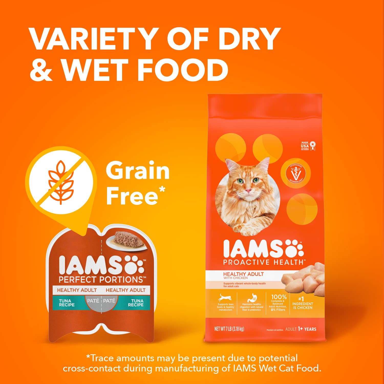 IAMS Perfect Portions Healthy Adult Wet Cat Food Pate, Chicken and Tuna Recipe Variety Pack, Easy Peel Twin-Pack Trays (12 Count, 24 Servings) (Pack of 2)