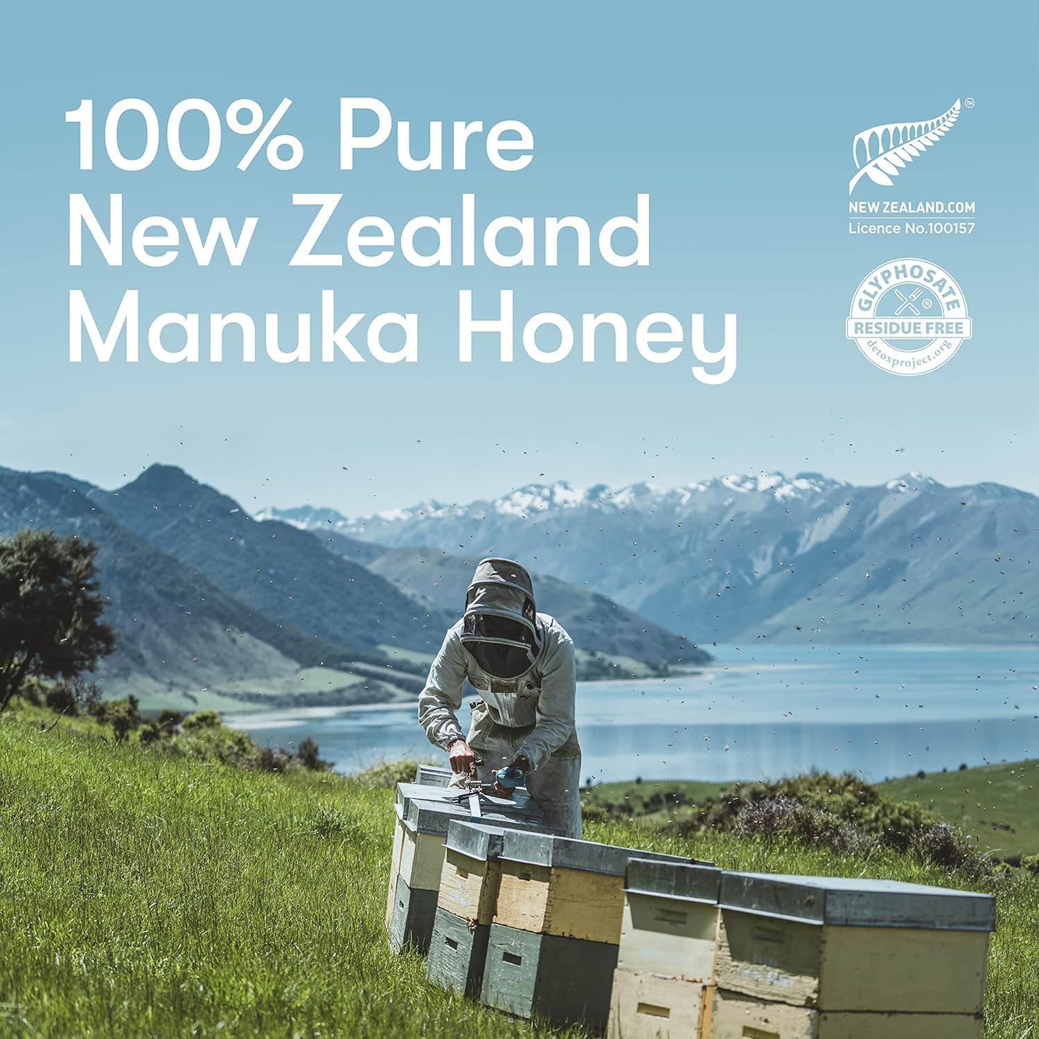 New Zealand Honey Co. Raw Manuka Honey UMF 10+ | MGO 263+, 17.6oz / 500g | Organic Medical Grade Manuka Honey for Daily Wellness, Skin Care & Dogs