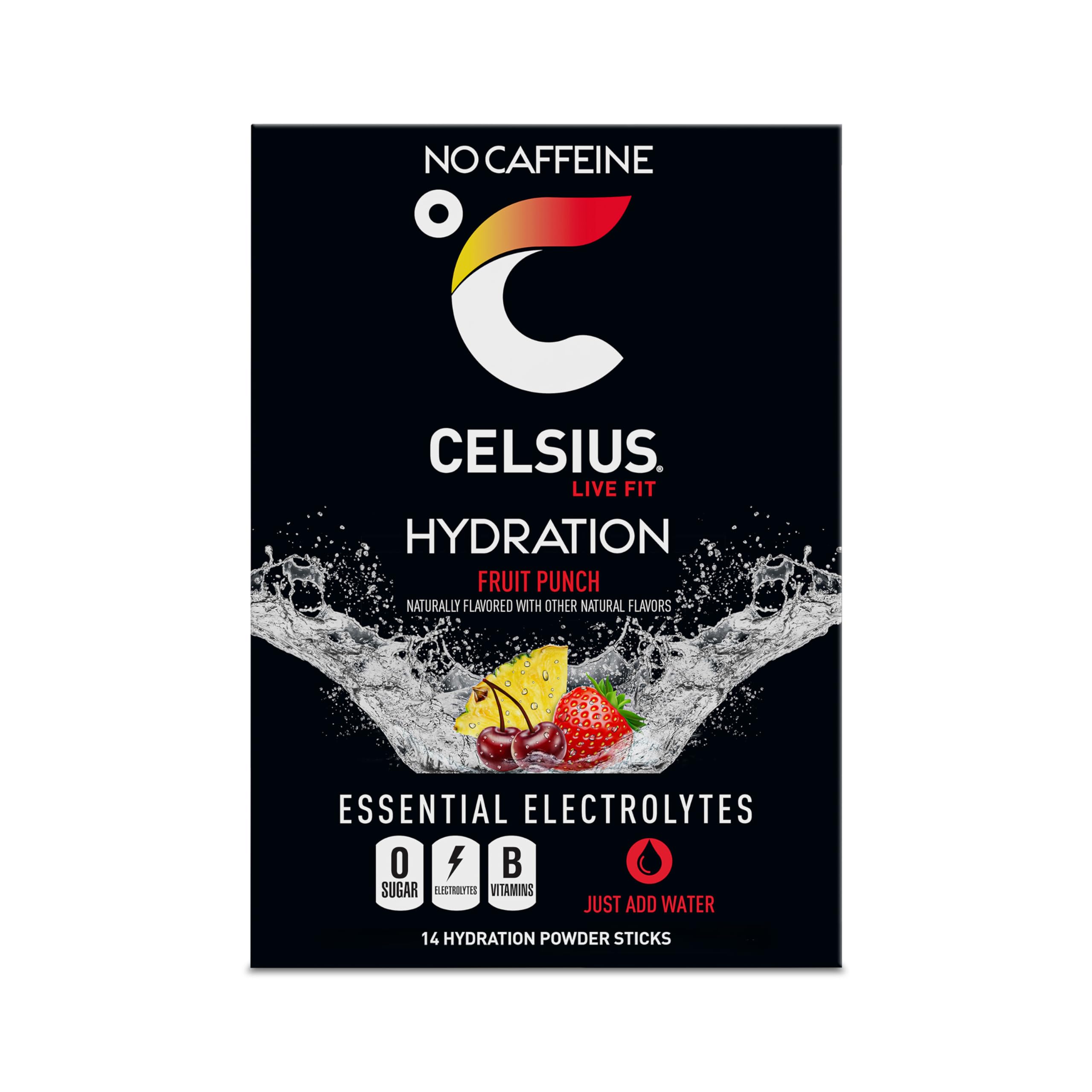 Celsius Hydration™ Blue Razz, Sugar Free Electrolyte Hydration Drink Mix (Pack of 14)