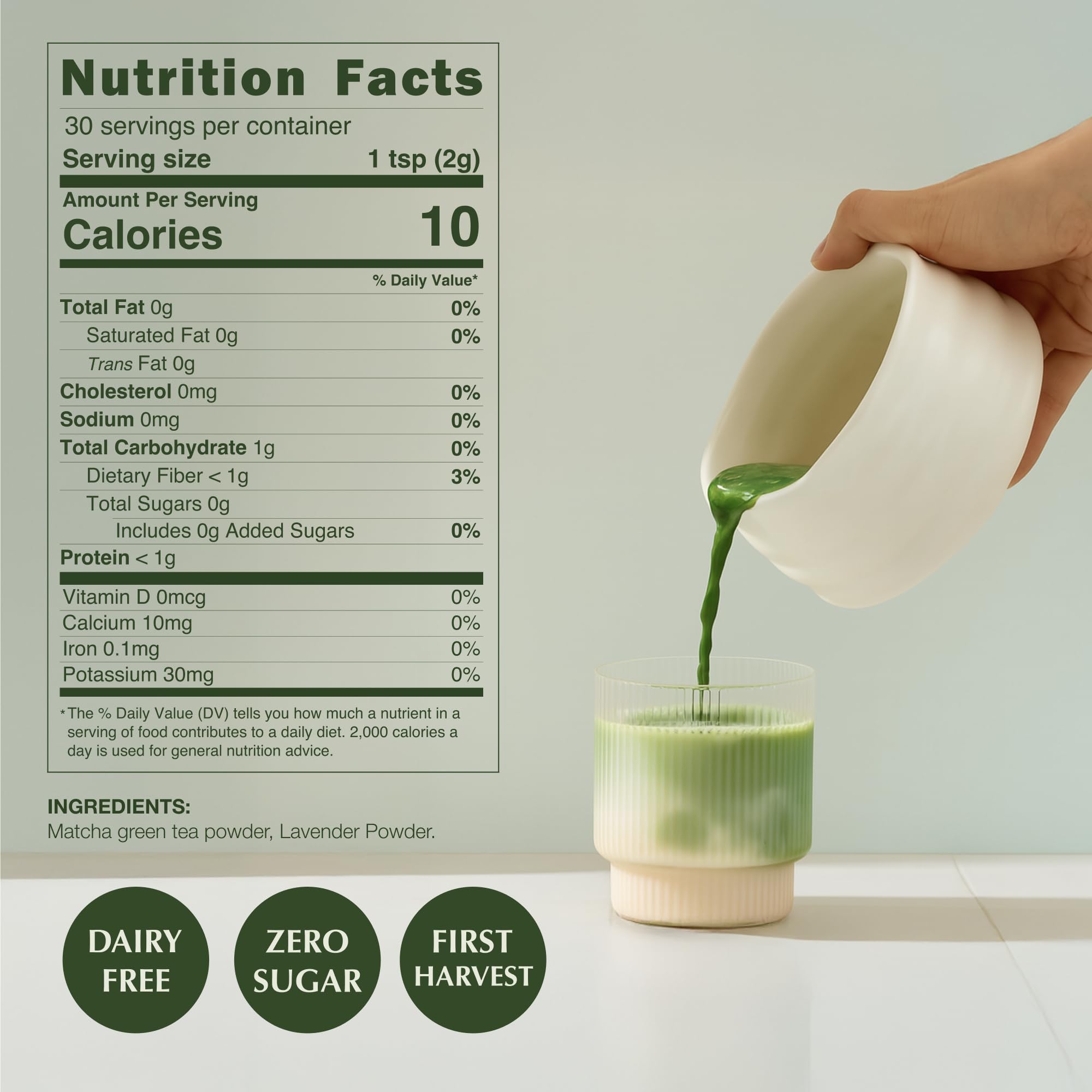 Encha Ceremonial Grade Matcha Powder - Organic First Harvest Japanese Matcha Green Tea, Matcha Tea From Uji, Japan (60g/2.12oz)