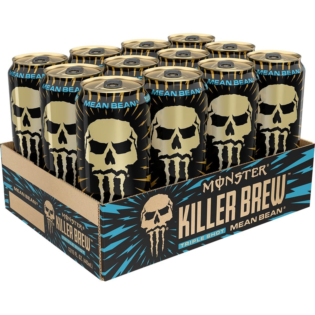 Monster Energy Killer Brew Mean Bean,15 Fl Oz (Pack of 12)