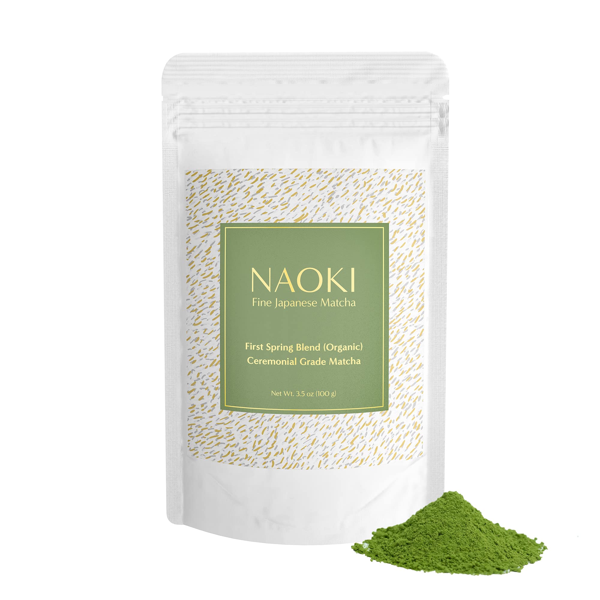 Naoki Matcha Superior Ceremonial Blend – Authentic Japanese First Harvest Ceremonial Grade Matcha Green Tea Powder from Uji, Kyoto (40g / 1.4oz)