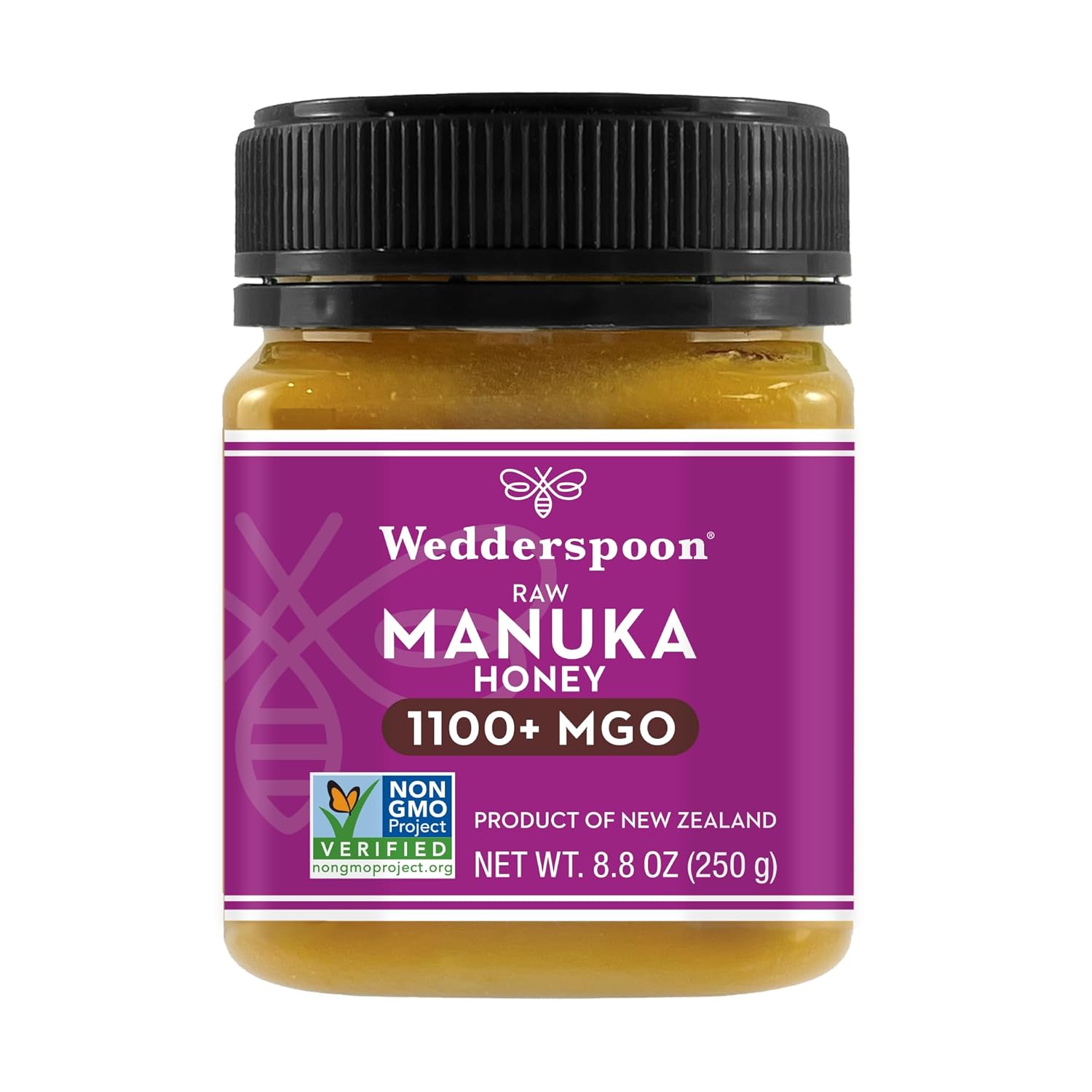 Wedderspoon Raw Premium Manuka Honey, 150+ MGO, 17.6 Oz, Unpasteurized, Genuine New Zealand Honey, Traceable from Our Hives to Your Home
