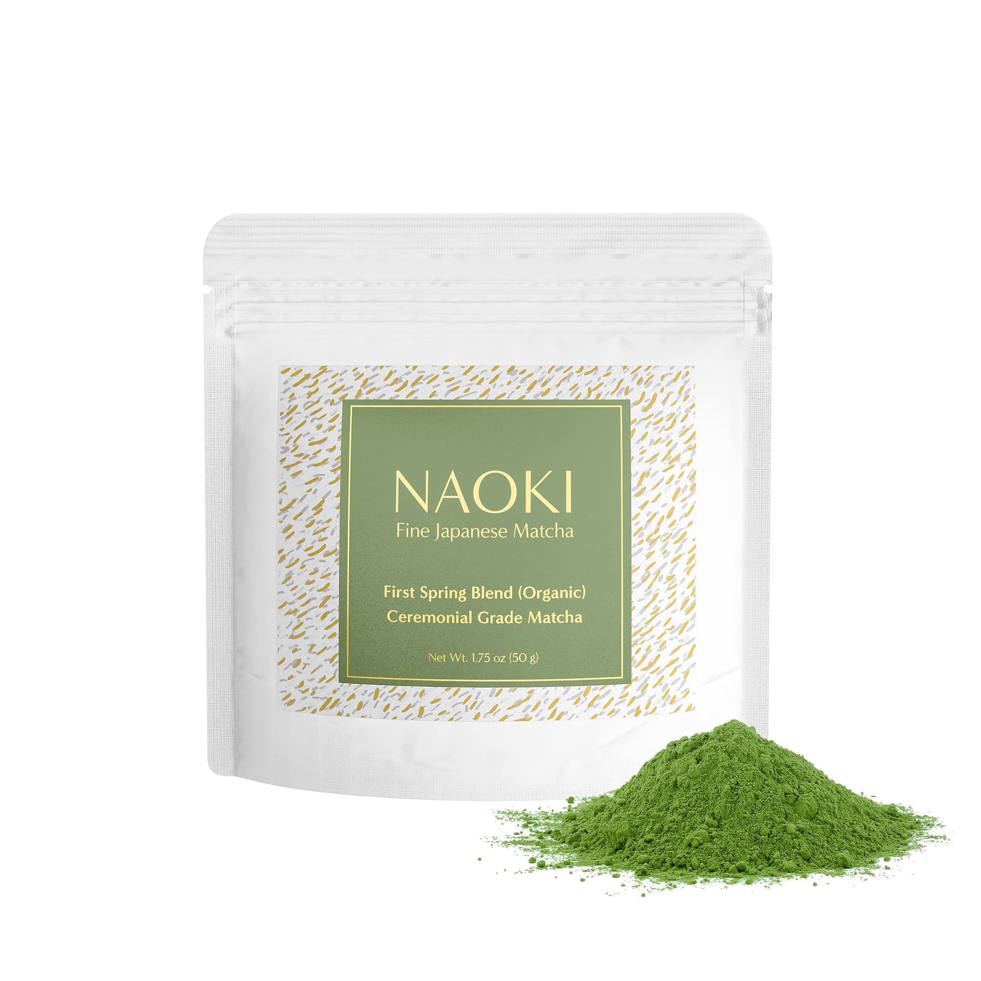 Naoki Matcha Superior Ceremonial Blend – Authentic Japanese First Harvest Ceremonial Grade Matcha Green Tea Powder from Uji, Kyoto (40g / 1.4oz)