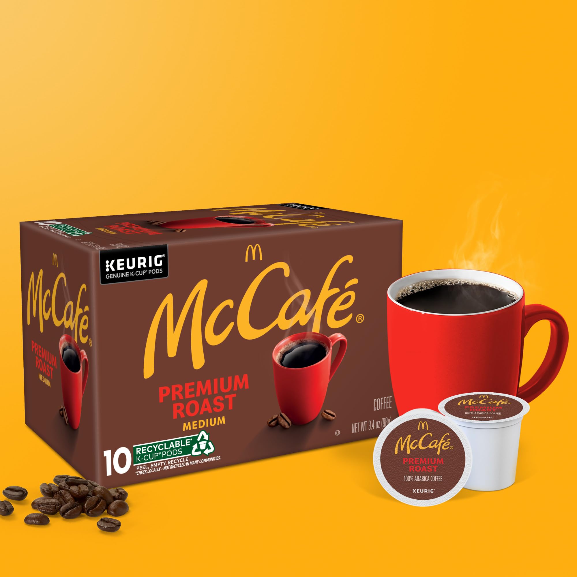 McCafe Premium Roast Coffee, Keurig Single Serve K-Cup Pods, Medium Roast, 96 Count