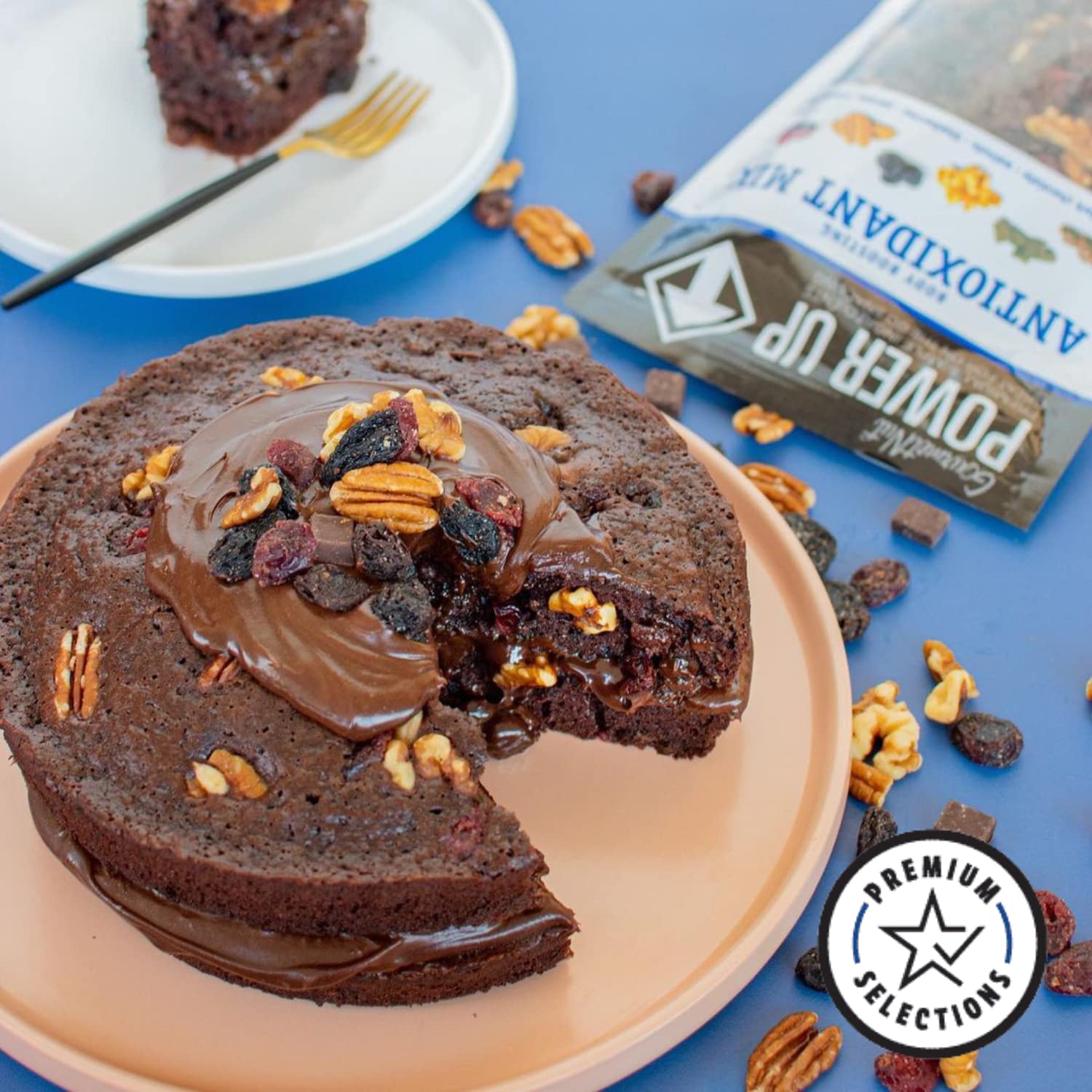 Power Up High Energy Trail Mix By Gourmet Nut, Walnuts, Banana Chips, Cashews, Coconut, Cranberries & Papaya Mix - Keto & Paleo Friendly Snacks - Non GMO Vegan Gluten Free Kosher, 8oz Bags, Pack of 4