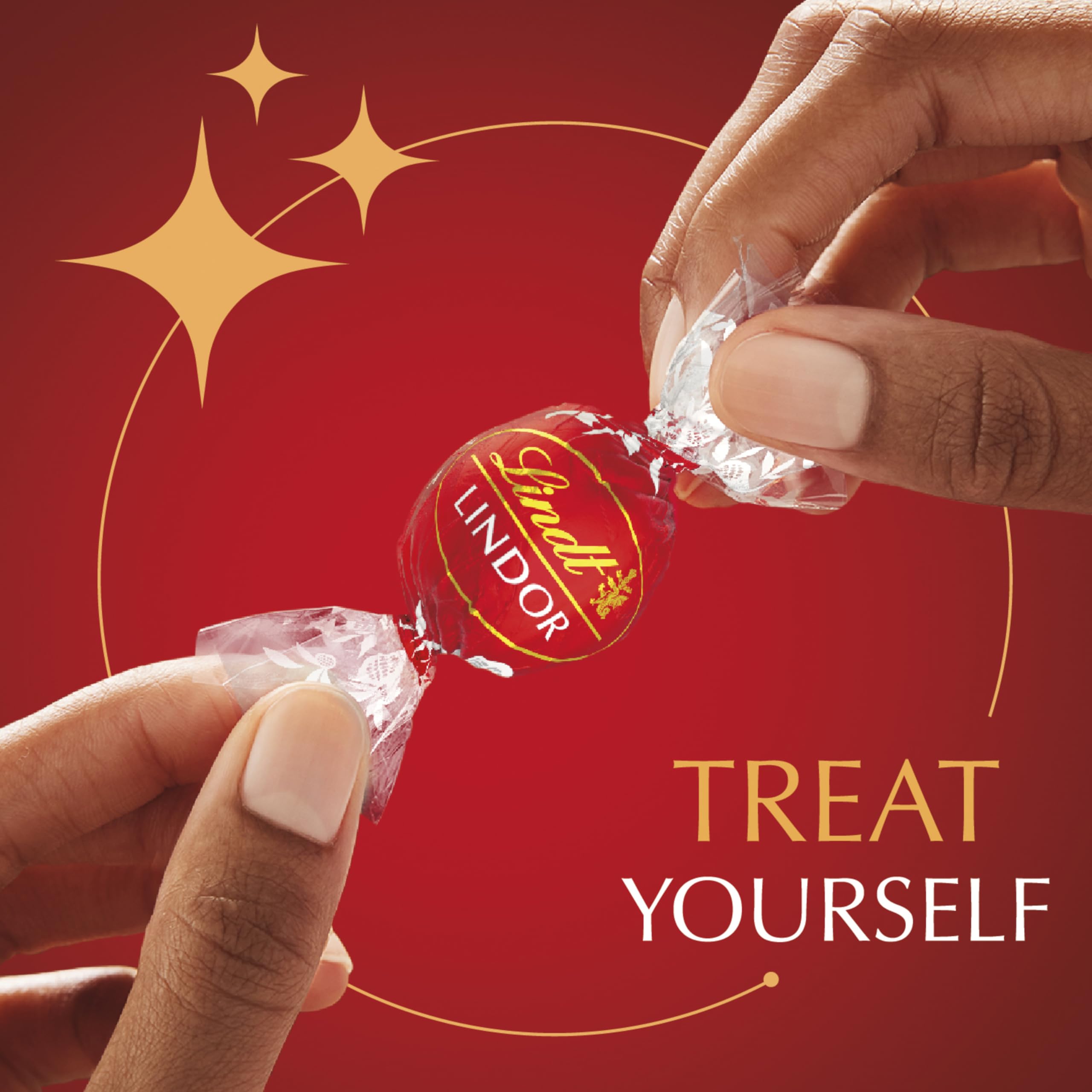 Lindt LINDOR Assorted Chocolate Truffles 90 Count Gift Box, Chocolate Candy with Smooth, Melting Truffle Center, 38.4 oz. Box