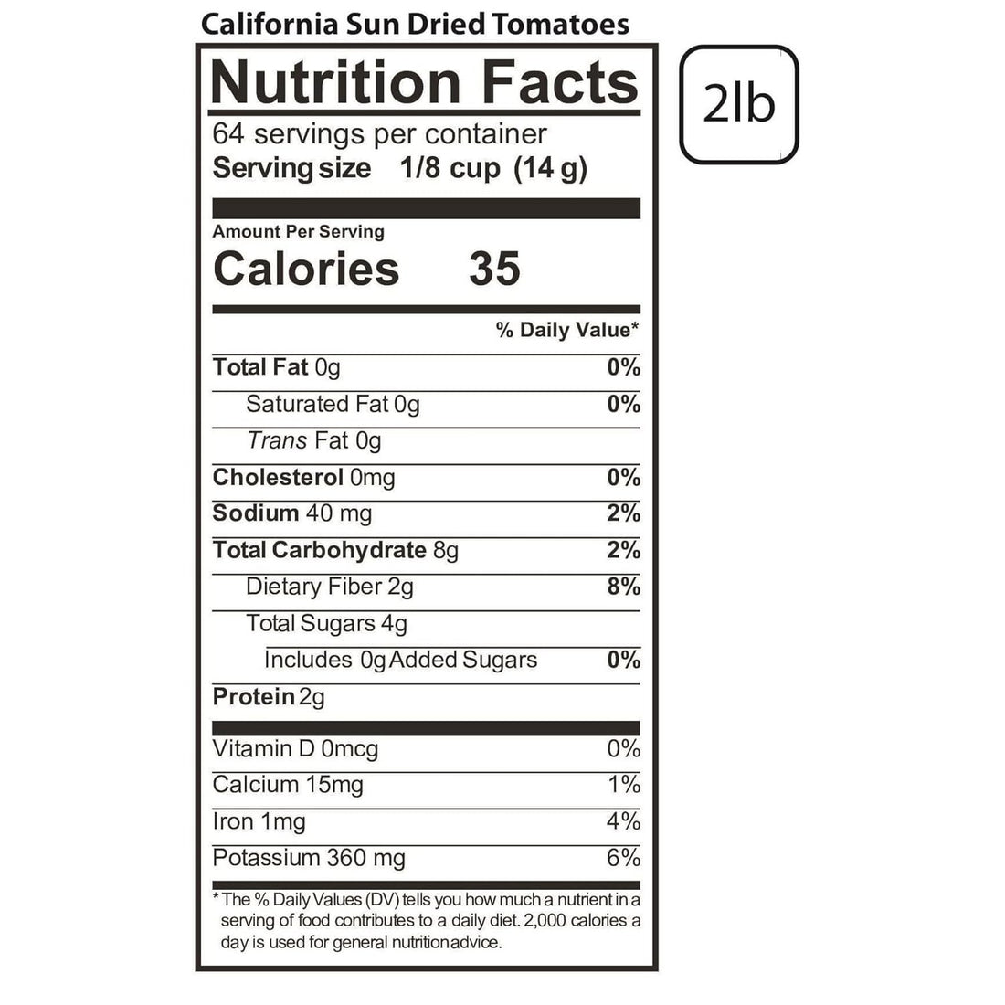 Traina Home Grown California Sun Dried Tomato Halves - Healthy, Non GMO, Gluten Free, Kosher Certified, Packed in Resealable Bag (2 lbs)