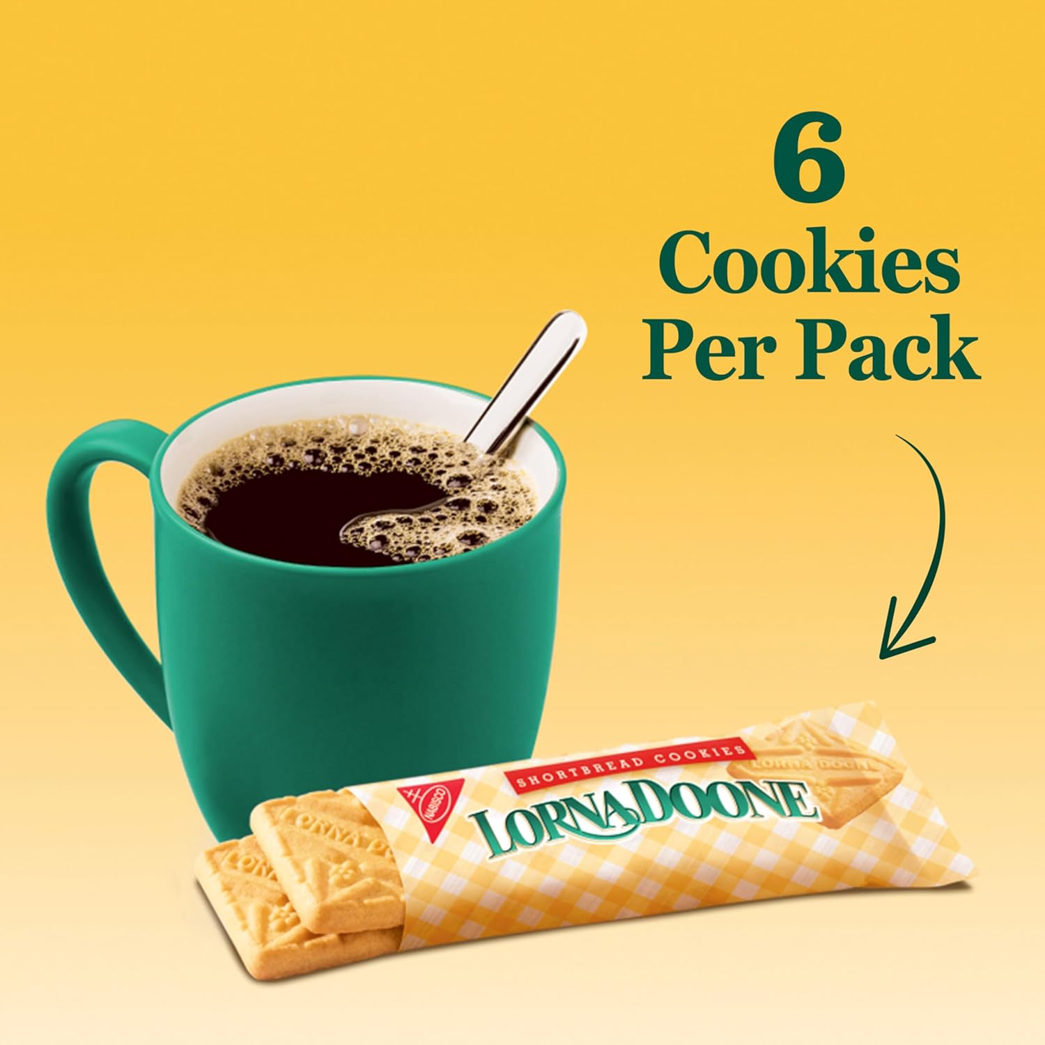 Lorna Doone Shortbread Cookies, 36 Snack Packs (6 Cookies Per Pack, 12 Boxes)