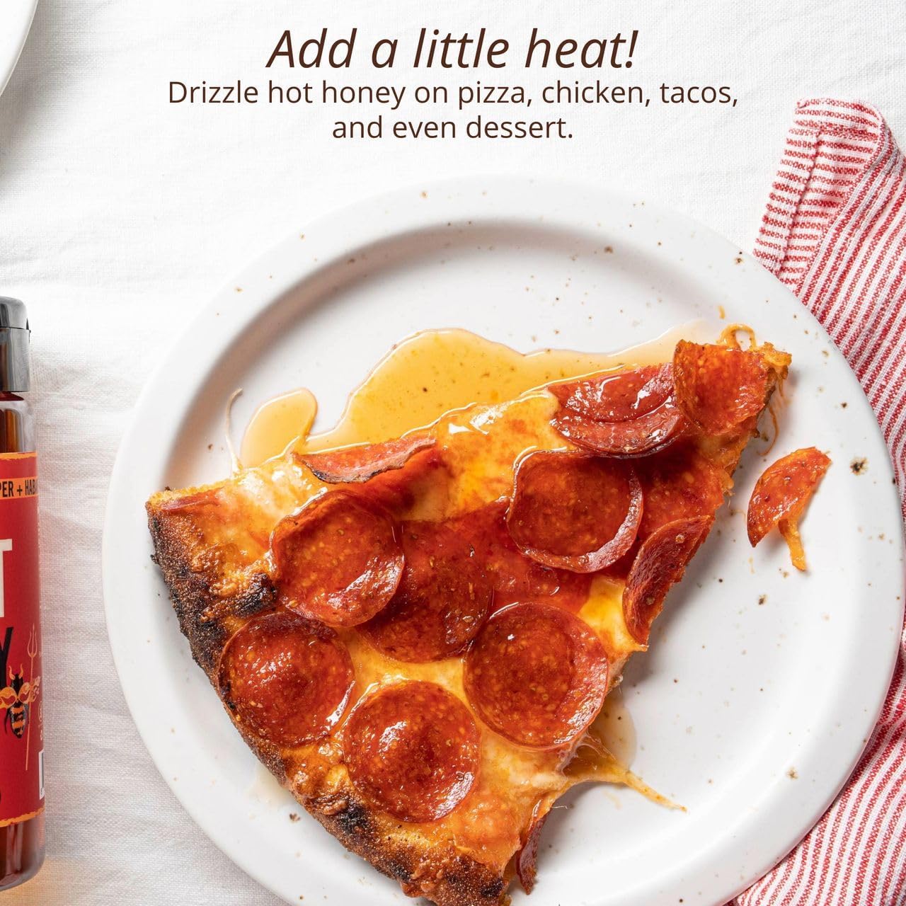 Savannah Bee Company Hot Honey Gluten Free and 100% Pure Honey Infused with Sweet Wildflower- Heat from Wildflower and Habanero Peppers 12 oz Squeeze Bottle