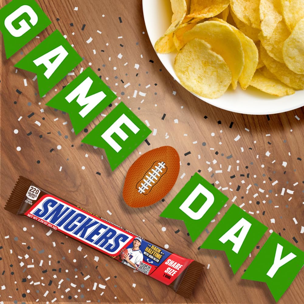 SNICKERS Full Size Bulk Milk Chocolate Candy Bars, 1.86 oz Bar, 48 ct Box