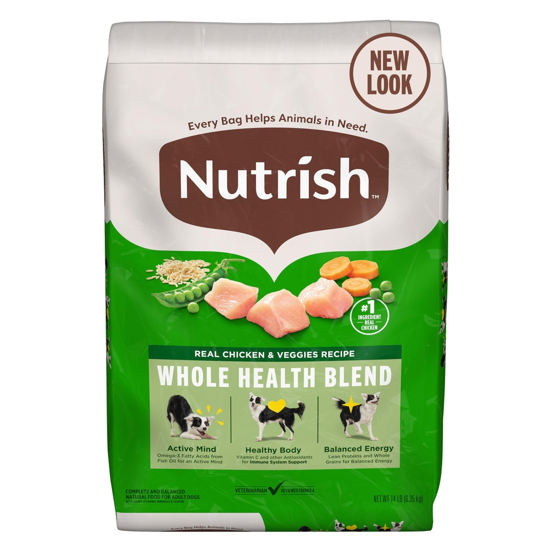 Nutrish Dry Dog Food, Real Chicken & Veggies Recipe Whole Health Blend, 6 lb. Bag (Rachael Ray)