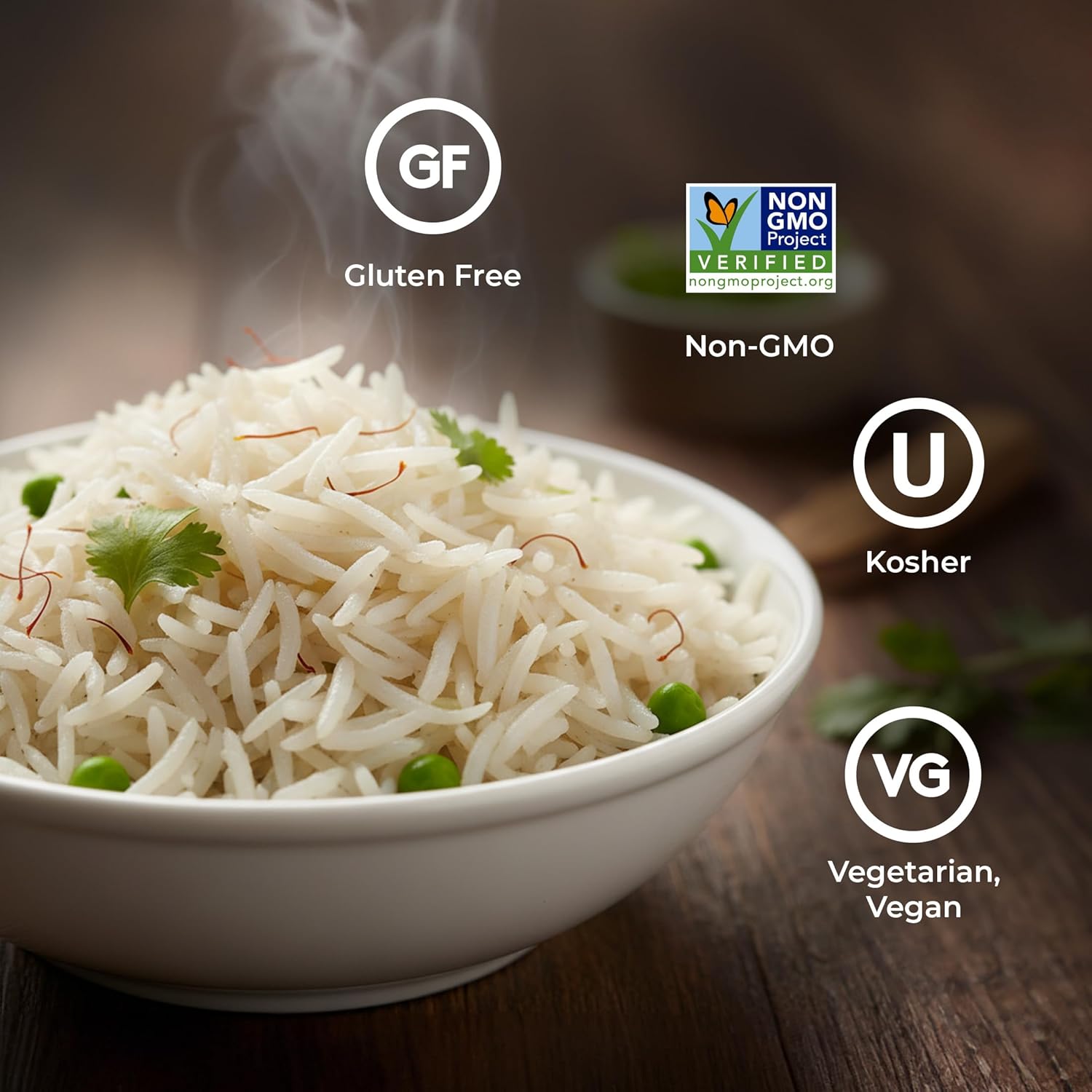 Daawat Ultima Basmati White Rice - Authentic Extra Long Grain Basmati Rice - 10 lb Bag