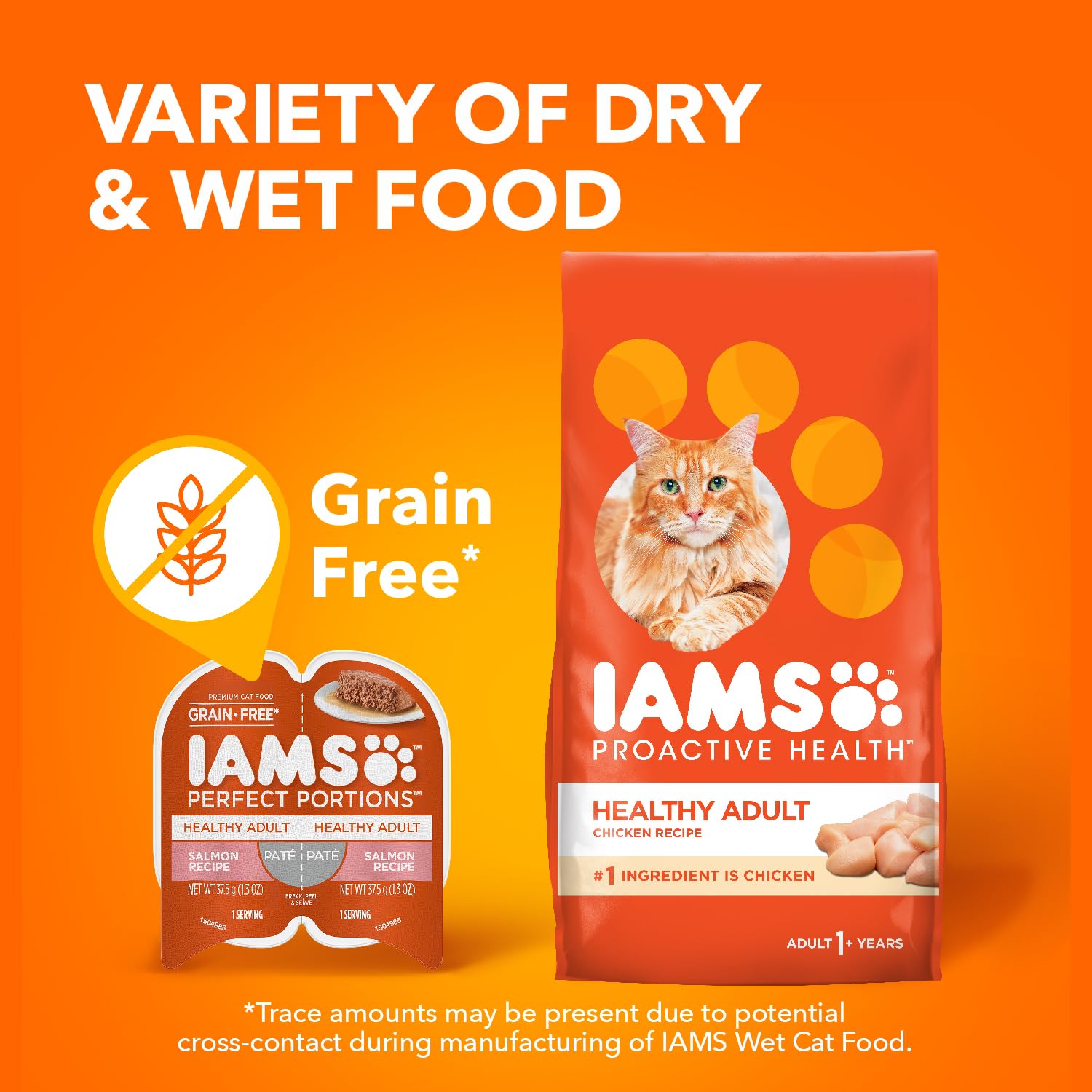 IAMS Perfect Portions Healthy Adult Wet Cat Food Pate, Chicken and Tuna Recipe Variety Pack, Easy Peel Twin-Pack Trays (12 Count, 24 Servings) (Pack of 2)
