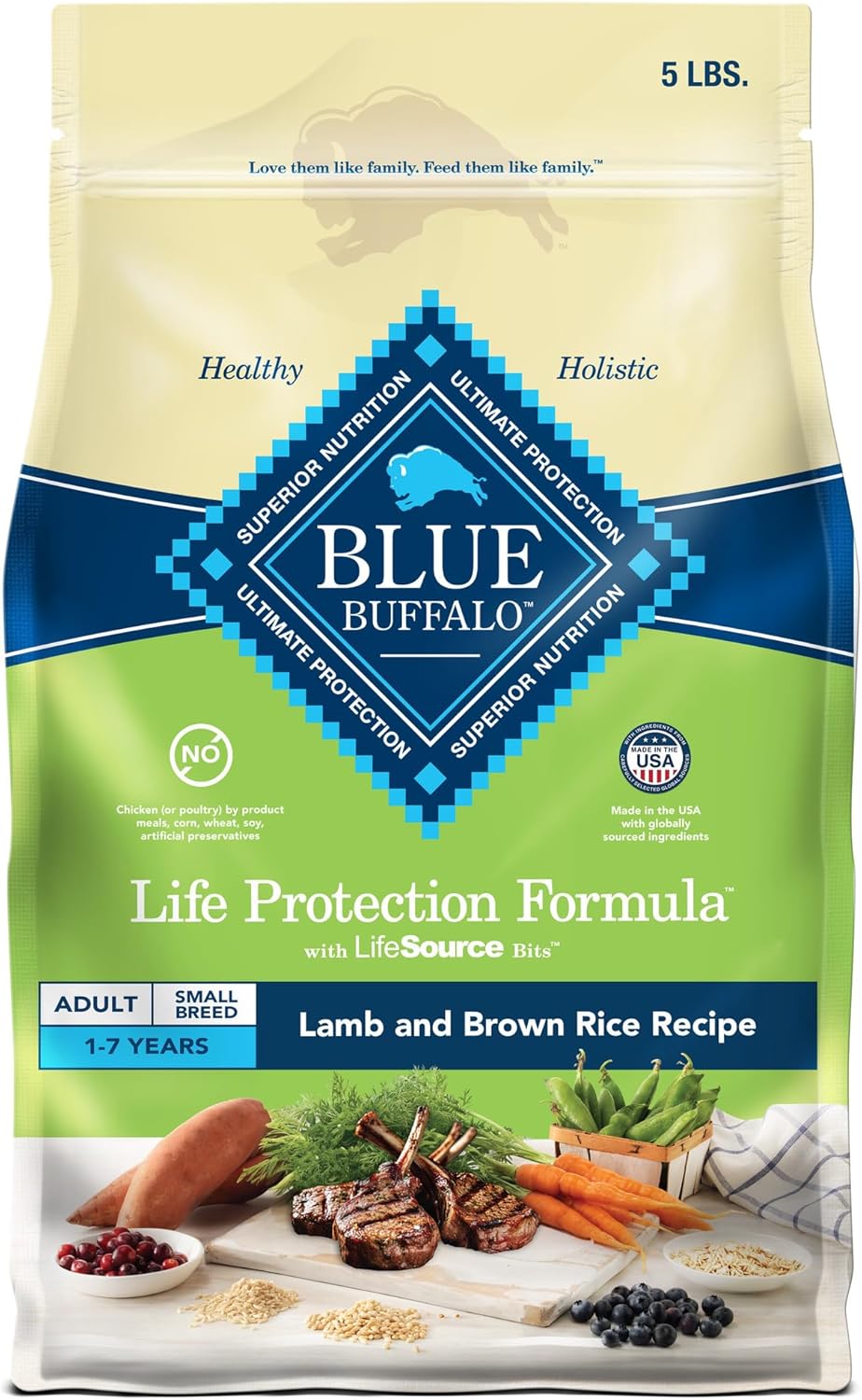 Blue Buffalo Life Protection Formula Adult Dry Dog Food, Helps Build and Maintain Strong Muscles, Made with Natural Ingredients, Chicken & Brown Rice Recipe, 30-lb. Bag