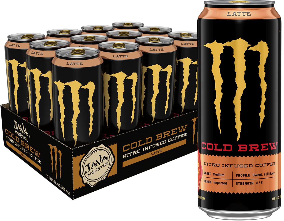 Java Monster Irish Crème, Coffee + Energy Drink, 15 Ounce | Pack of 12