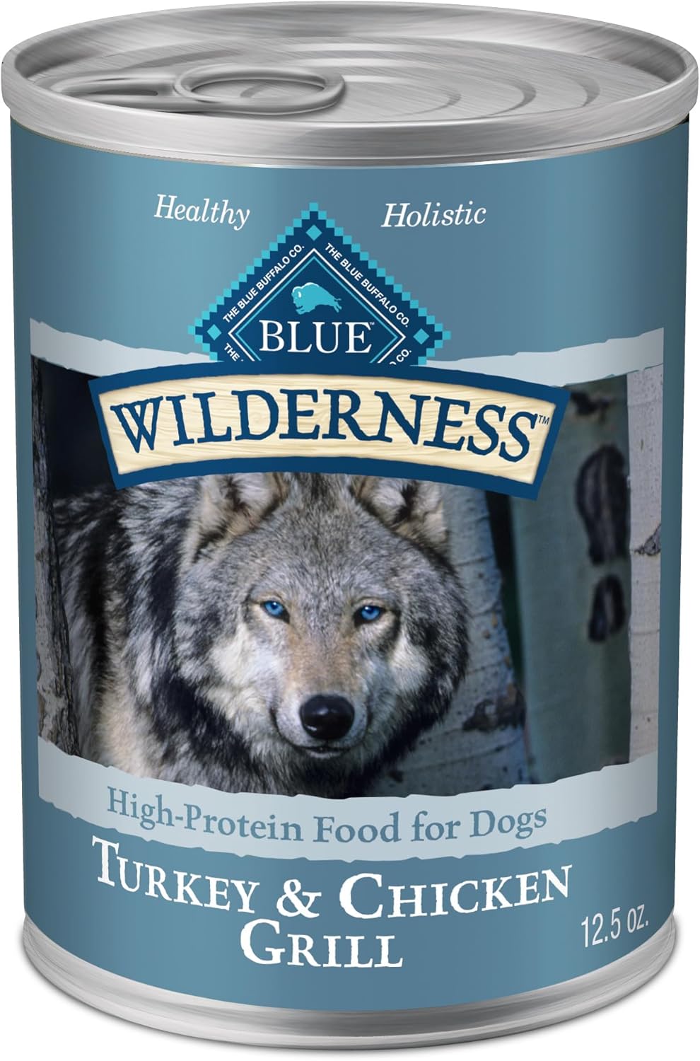 Blue Buffalo Wilderness Adult Wet Dog Food, High-Protein & Grain-Free, Made with Natural Ingredients, Beef & Chicken Grill, 12.5-oz. Cans, 12 Count