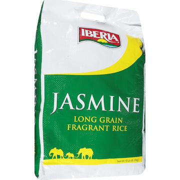 Iberia Jasmine Long Grain Fragrant Rice, 18 Pound