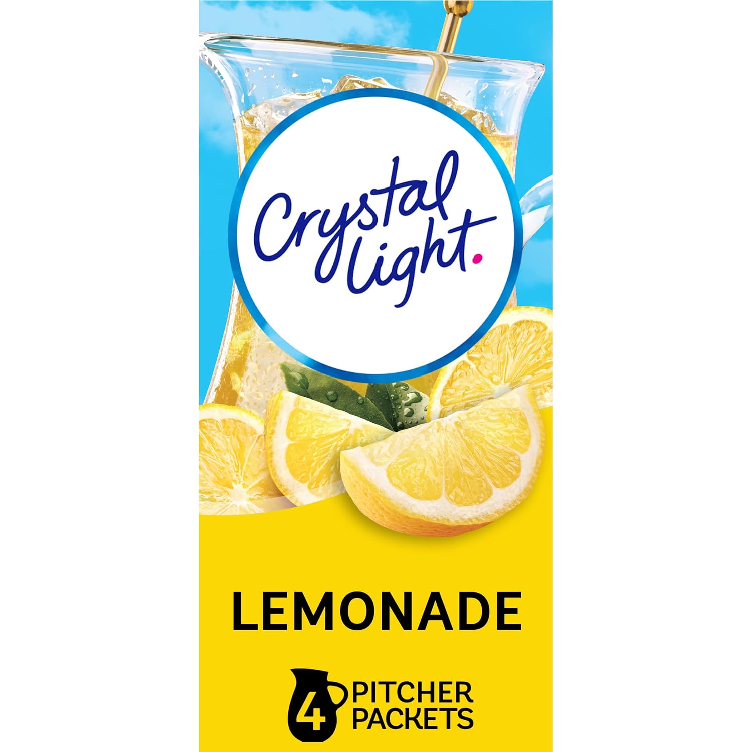 Crystal Light Pink Lemonade Drink Mix (8-Quart), 1.9-Ounce Canisters (Pack of 4)