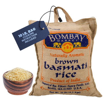 Bombay Basmati Brown Rice, 10-pounds Sack