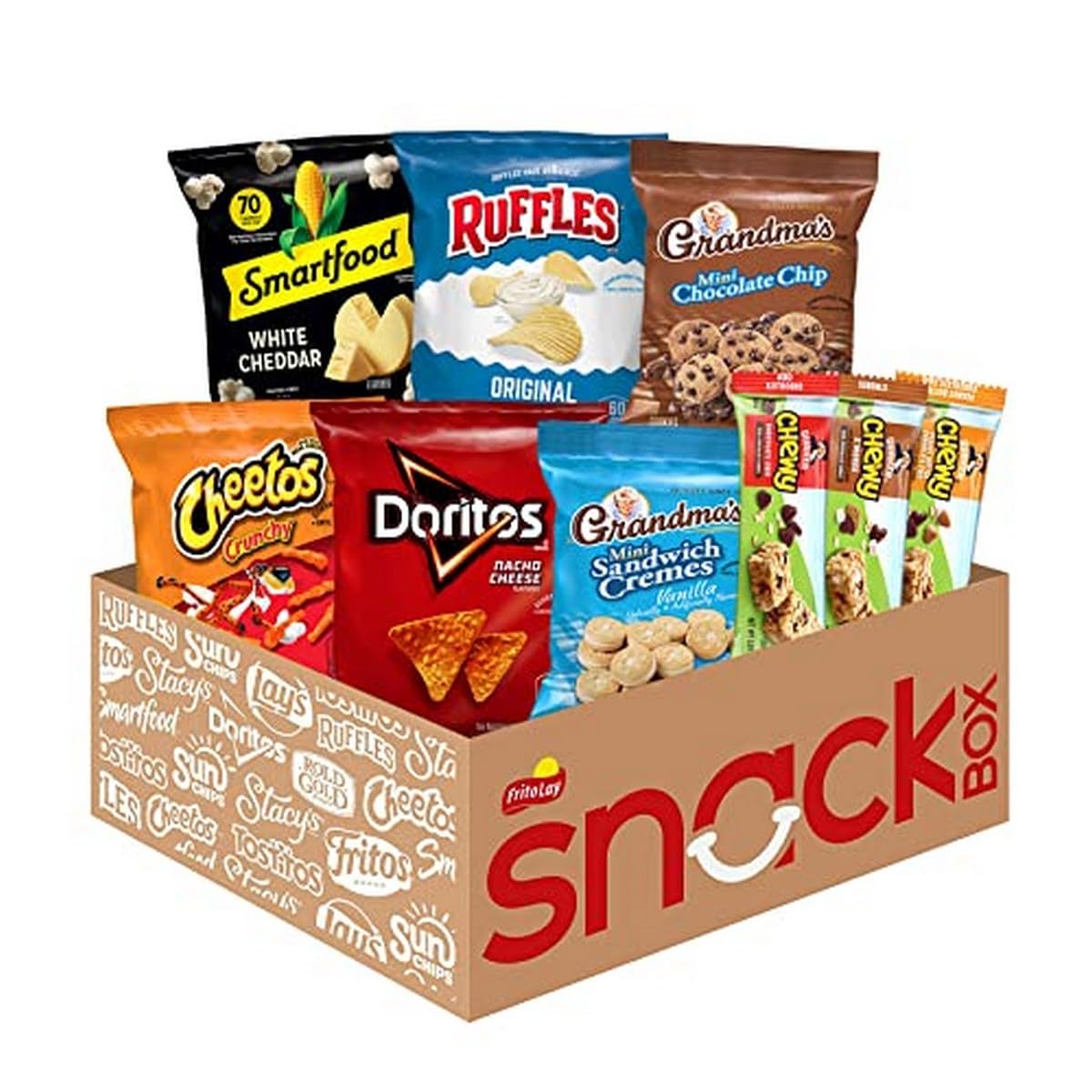 Frito-Lay Ultimate Classic Snacks Package, Variety Assortment of Chips, Cookies, Crackers, & Nuts, (Pack of 40) (Packaging May Vary)