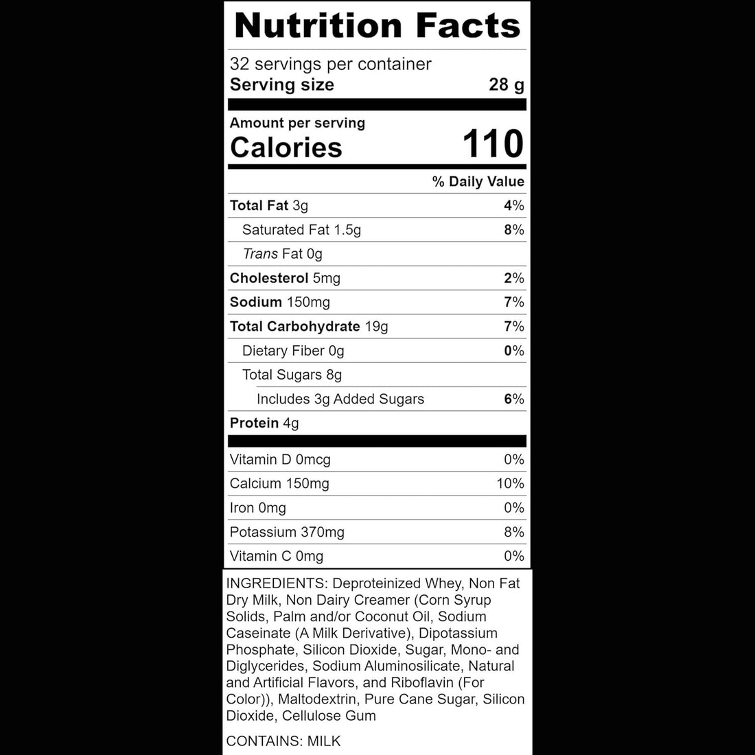 Brickhouse Frothy Milk Topping Mix – Soluble Milk Powder for Cappuccino, Latte & Hot Beverages, 6/2lb Bags