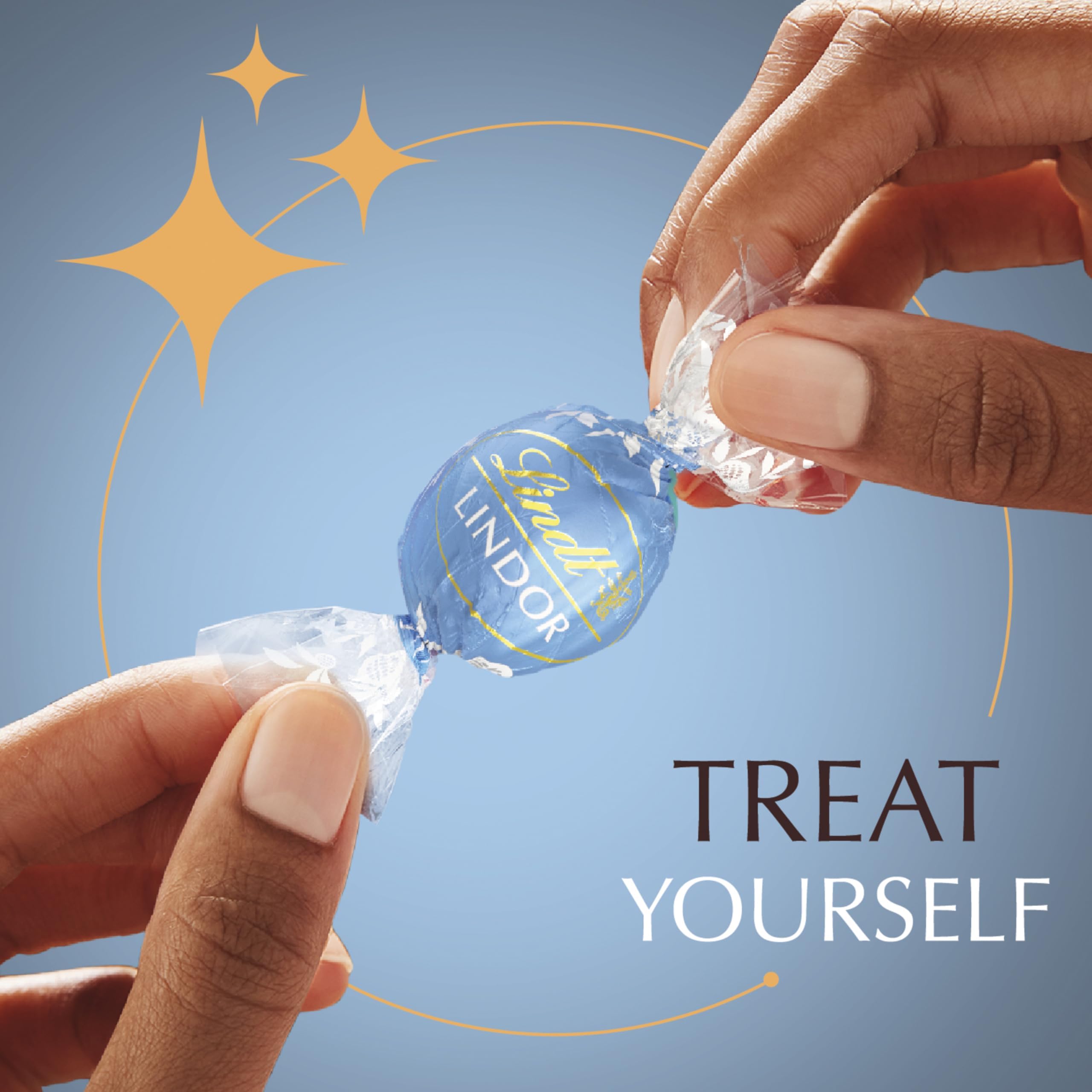 Lindt LINDOR White Chocolate Peppermint Truffles, White Chocolate Candy with Smooth Peppermint Truffle Center, 25.4 oz., 60 Count