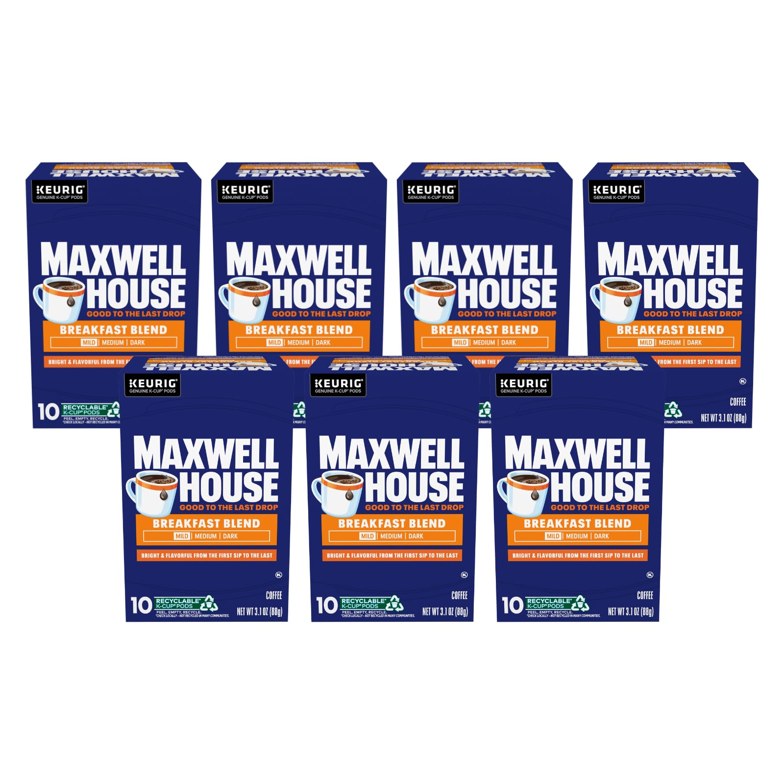 Maxwell House House Blend Medium Roast K-Cup Coffee Pods, 84 ct Box