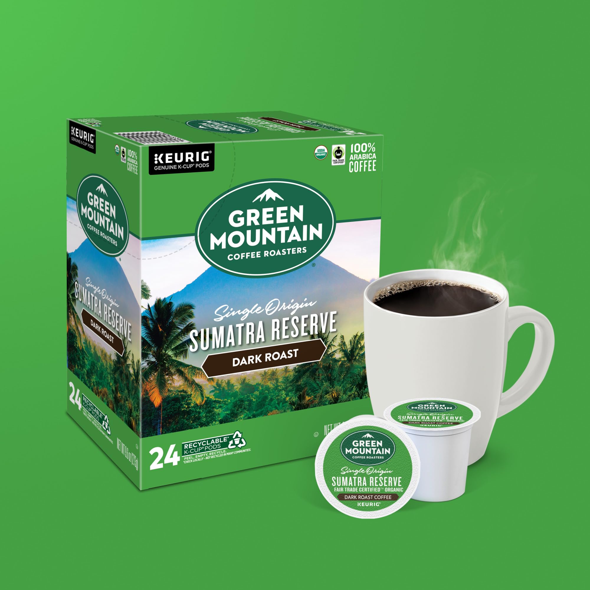 Green Mountain Coffee Roasters Dark Magic Keurig Single-Serve K-Cup Pods, Dark Roast Coffee, 72 Count