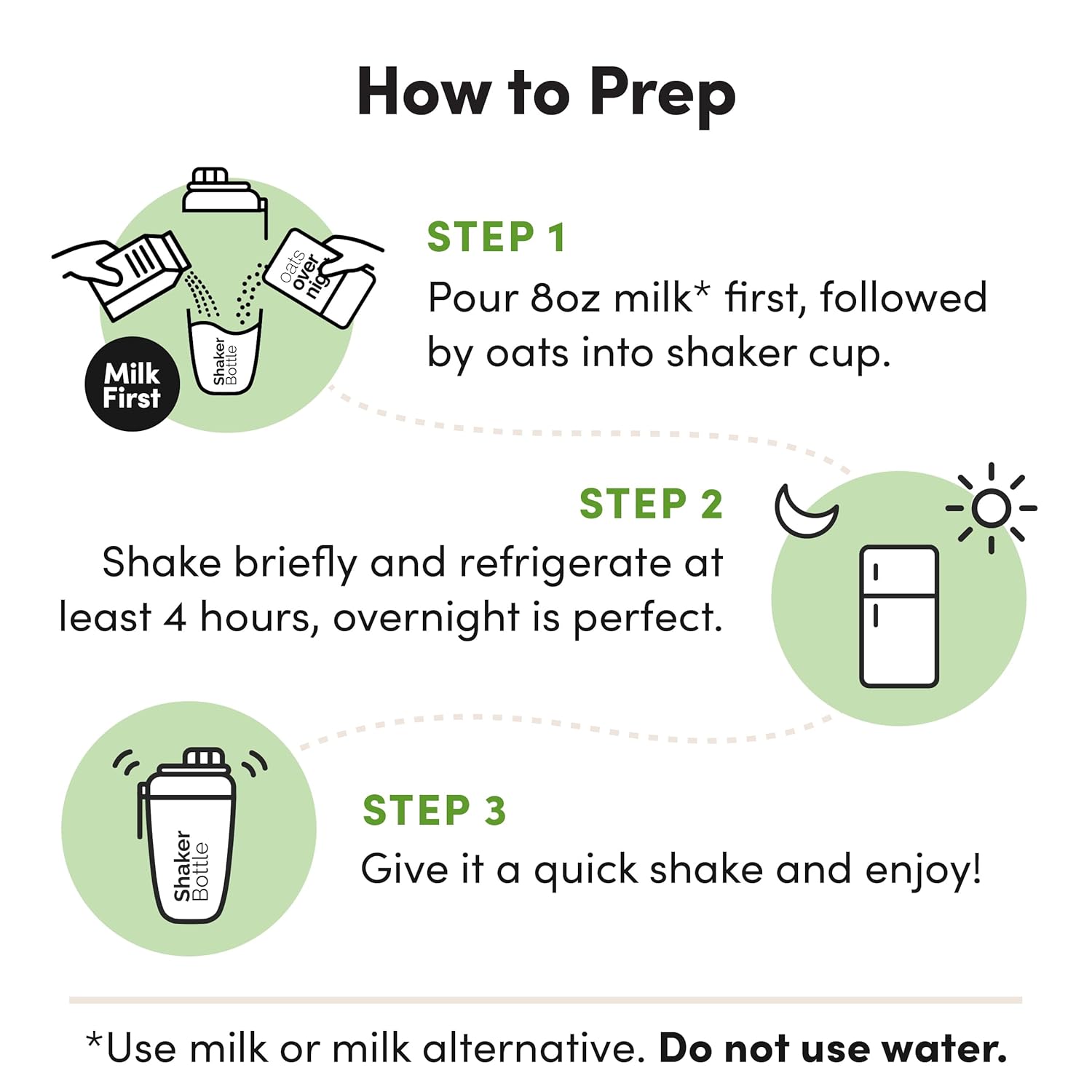 Oats Overnight Chocolate Peanut Butter Banana - Overnight Oats with 20g Protein, High Fiber Breakfast Protein Shake - Gluten Free Oatmeal, Non GMO High Protein Oatmeal (2.8 oz per meal) (8 Pack)