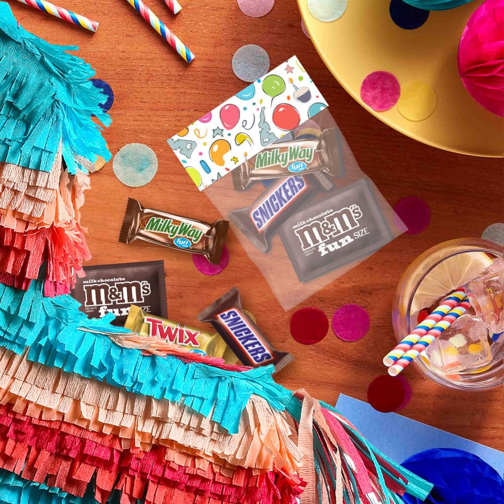 SNICKERS, TWIX & MILKY WAY Minis Assorted Chocolate Candy Variety Pack, Candy Bag, 150 Ct Bulk Bag