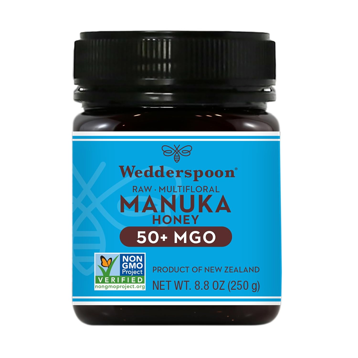 Wedderspoon Raw Premium Manuka Honey, 150+ MGO, 17.6 Oz, Unpasteurized, Genuine New Zealand Honey, Traceable from Our Hives to Your Home