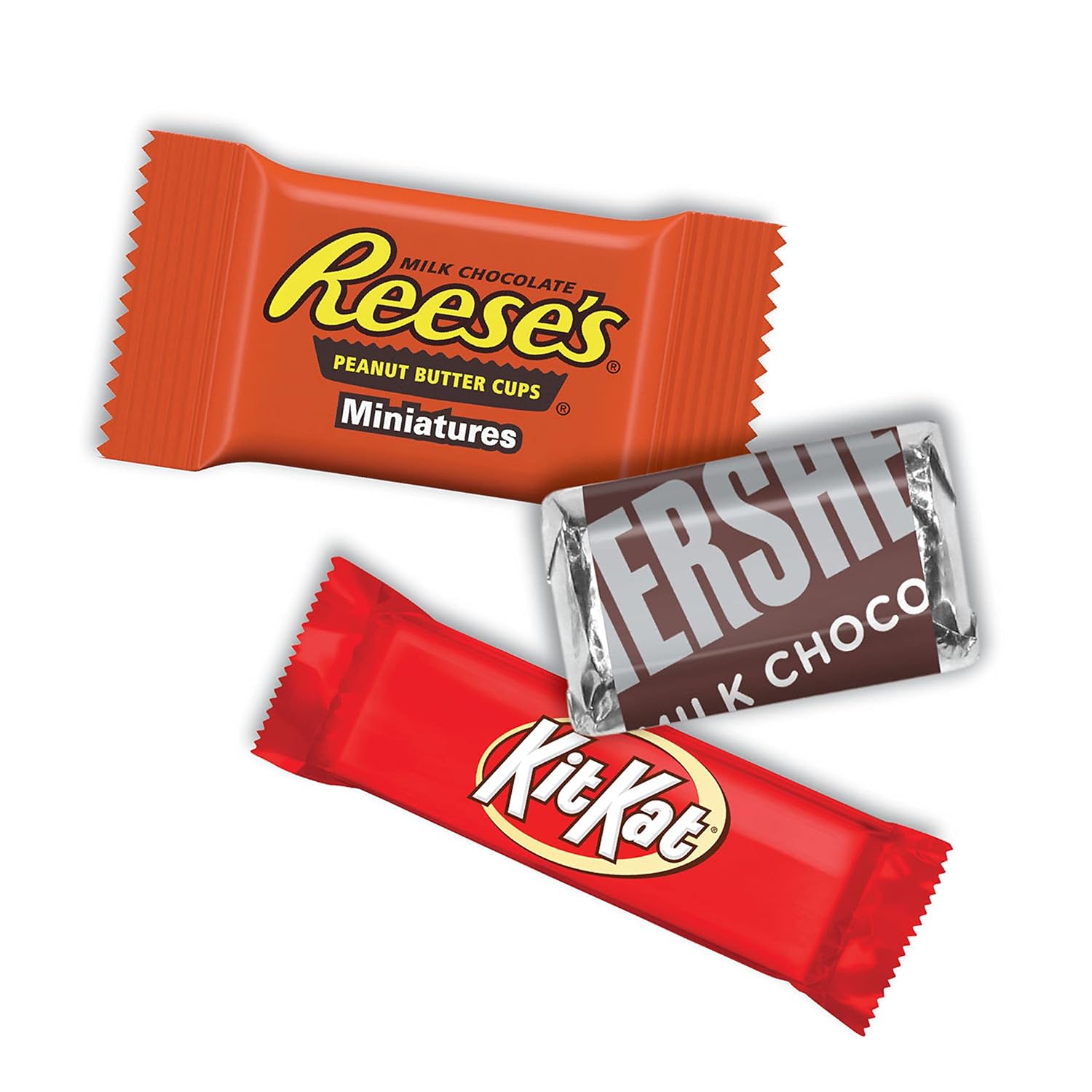 HERSHEY'S, KIT KAT and REESE'S Assorted Milk Chocolate Candy Variety Bag, 80.39 oz (265 Pieces)