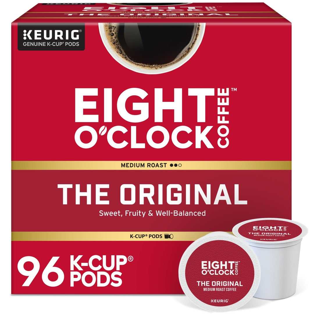 Eight O'Clock Coffee The Original, Single-Serve Keurig K-Cup Pods, Medium Roast Coffee Pods, 72 Count
