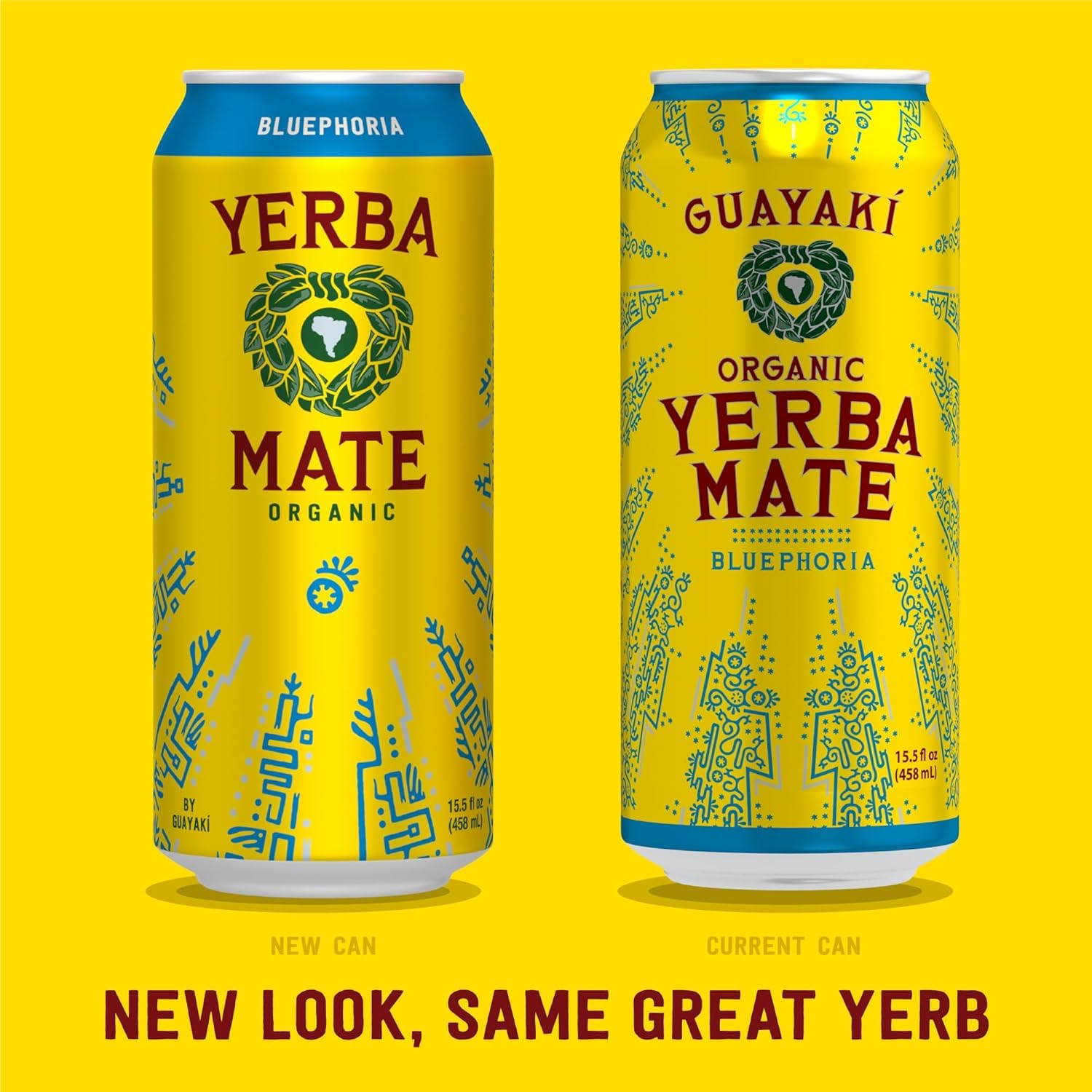 Yerba Madre Organic Yerba Mate, Enlighten Mint, 150mg Natural Caffeine, Energy Drink Alternative, No Jitters or Crash, 15.5 Oz Cans (Pack of 12)