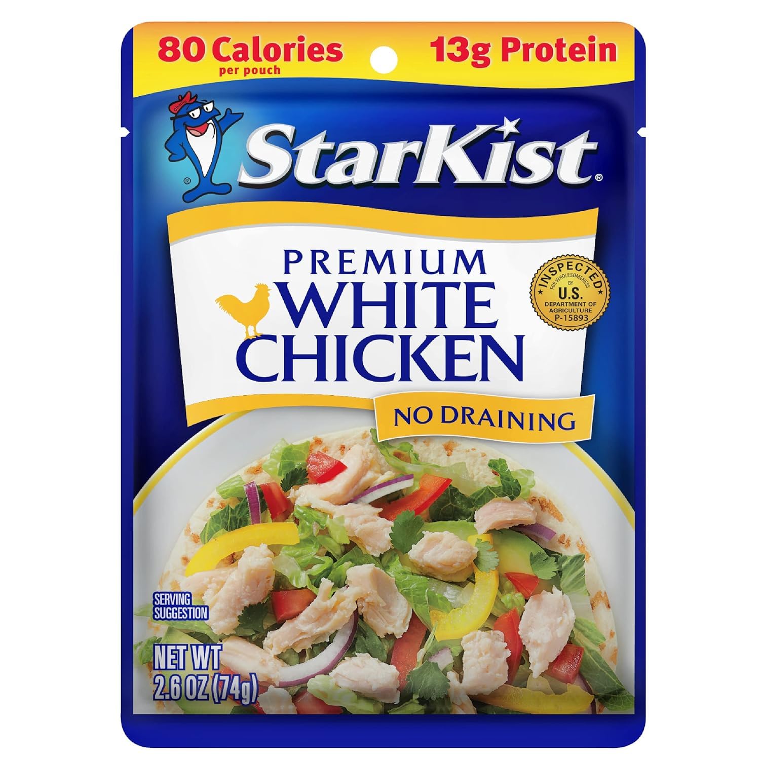 StarKist Premium White Chicken - 2.6 oz Pouch (Pack of 12)