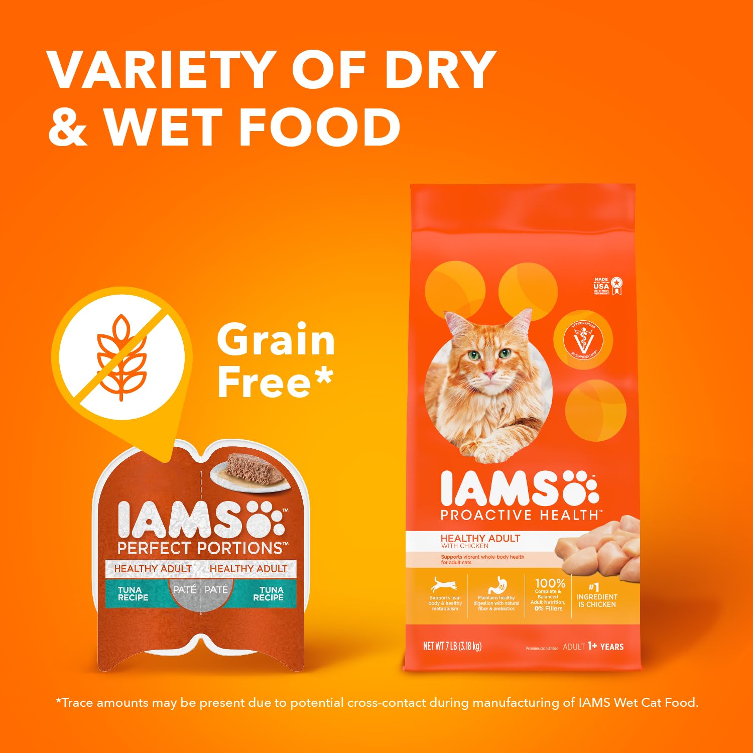 IAMS Perfect Portions Healthy Adult Wet Cat Food Pate, Chicken and Tuna Recipe Variety Pack, Easy Peel Twin-Pack Trays (12 Count, 24 Servings) (Pack of 2)