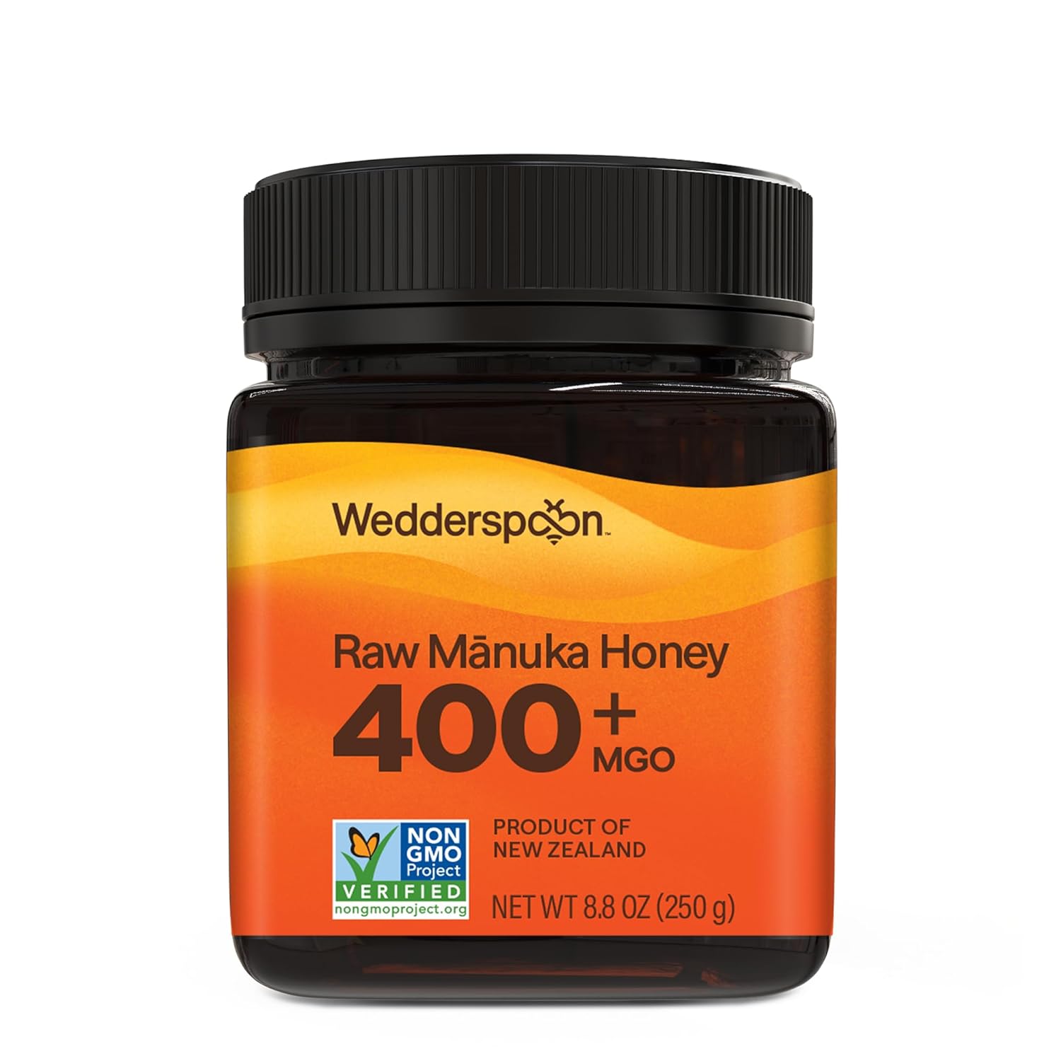 Wedderspoon Raw Premium Manuka Honey, 150+ MGO, 17.6 Oz, Unpasteurized, Genuine New Zealand Honey, Traceable from Our Hives to Your Home