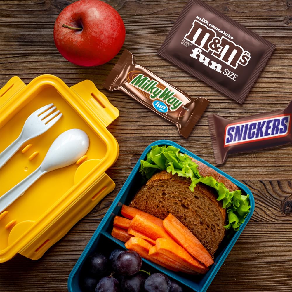 SNICKERS, TWIX & MILKY WAY Minis Assorted Chocolate Candy Variety Pack, Candy Bag, 150 Ct Bulk Bag