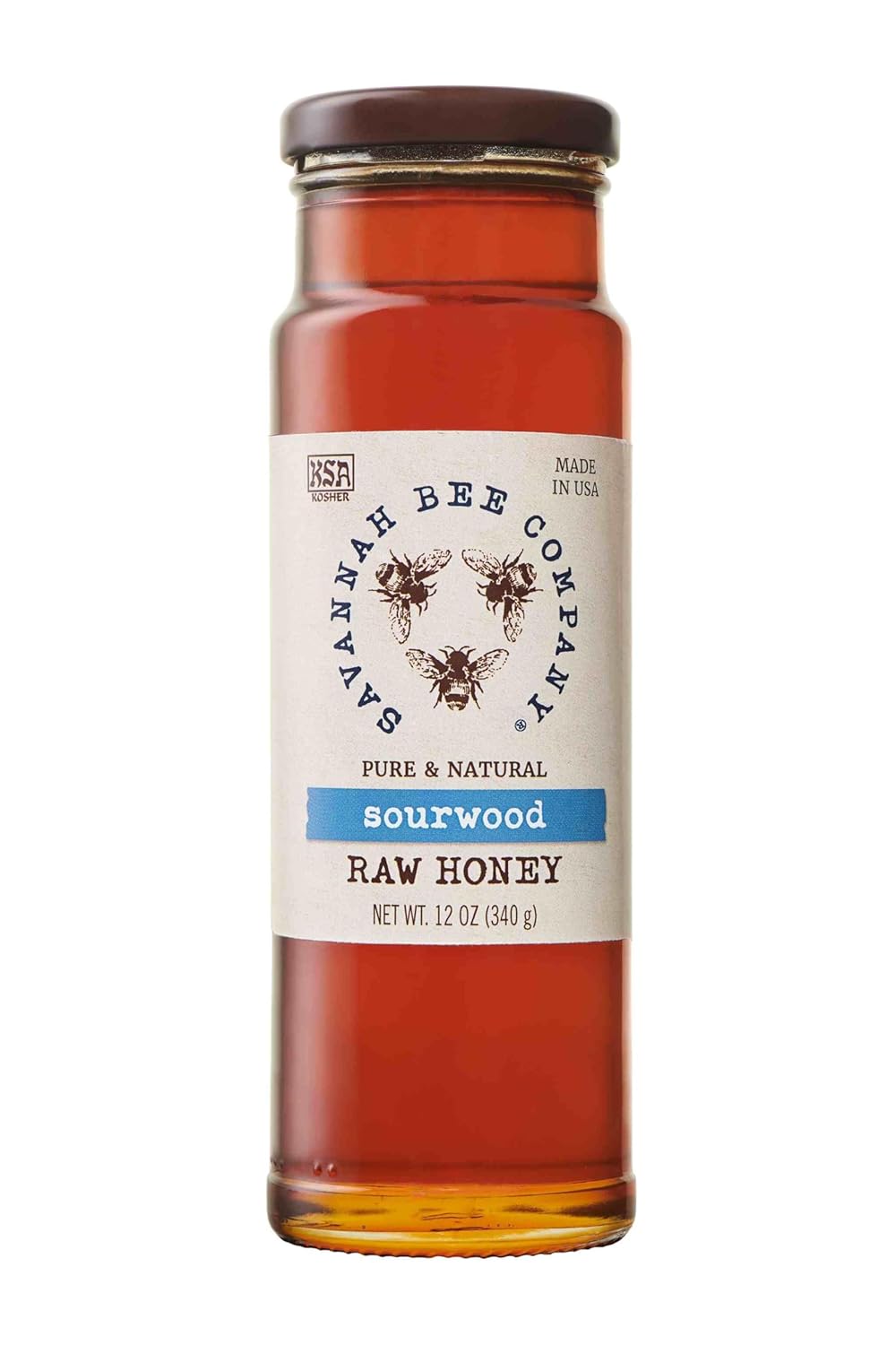 Savannah Bee Company Hot Honey Gluten Free and 100% Pure Honey Infused with Sweet Wildflower- Heat from Wildflower and Habanero Peppers 12 oz Squeeze Bottle