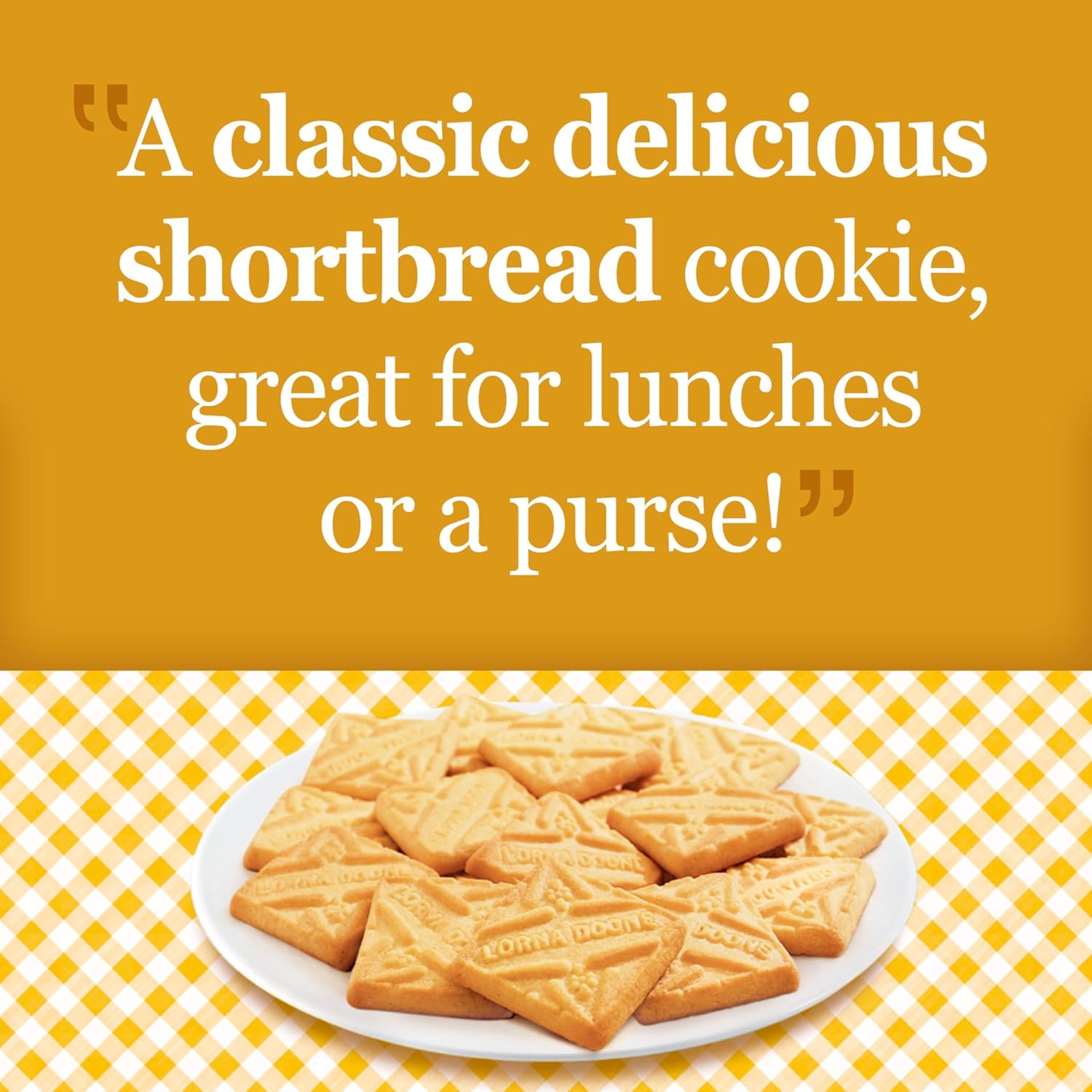Lorna Doone Shortbread Cookies, 36 Snack Packs (6 Cookies Per Pack, 12 Boxes)