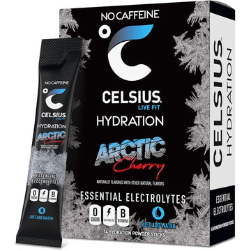 CELSIUS HYDRATION™ Arctic Cherry, Sugar Free Electrolyte Hydration Drink Mix (Pack of 14)
