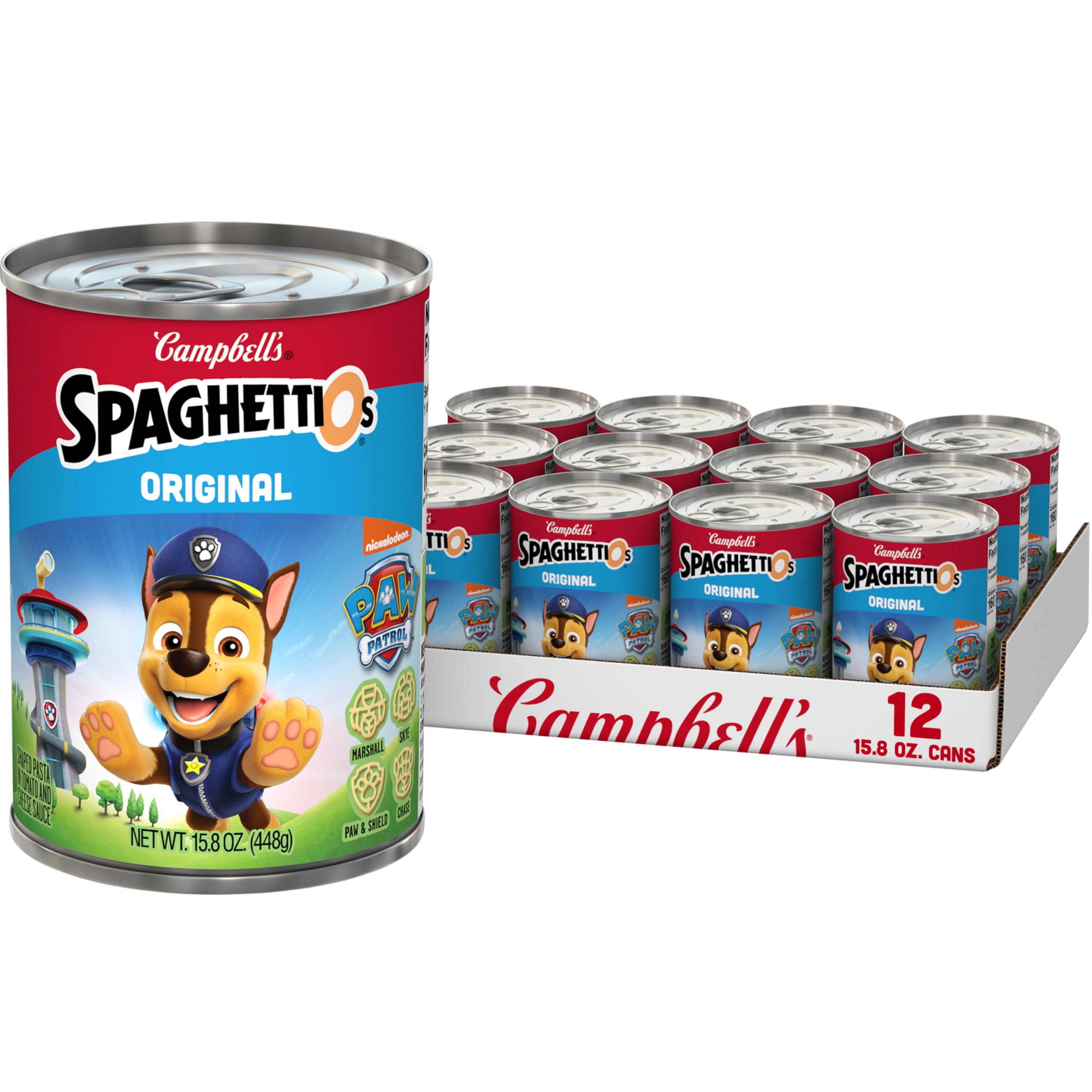 SpaghettiOs Canned Pasta with Meatballs, 15.6 oz Can (12 Pack)