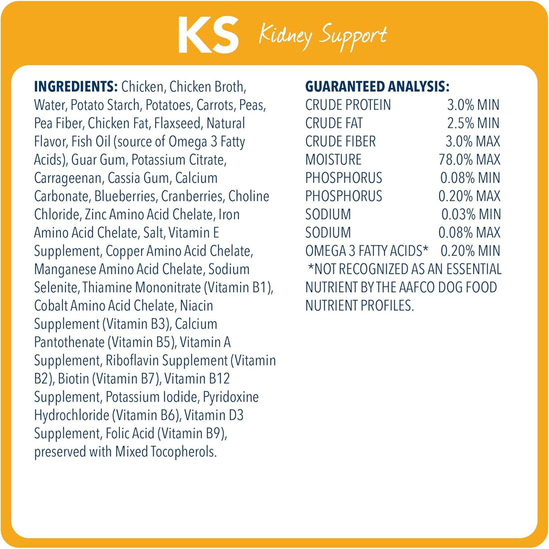 Blue Buffalo Natural Veterinary Diet KS Kidney Support Wet Dog Food, Chicken 12.5-oz cans (Pack of 12)