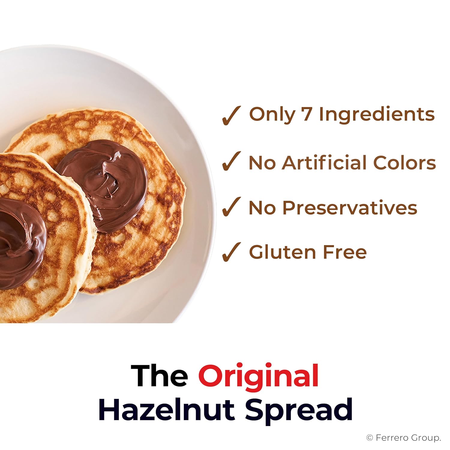 Nutella Hazelnut Spread with Cocoa for Breakfast, Bulk 120 Pack Mini Cups, 0.52 oz Each, Holiday Baking and Desserts