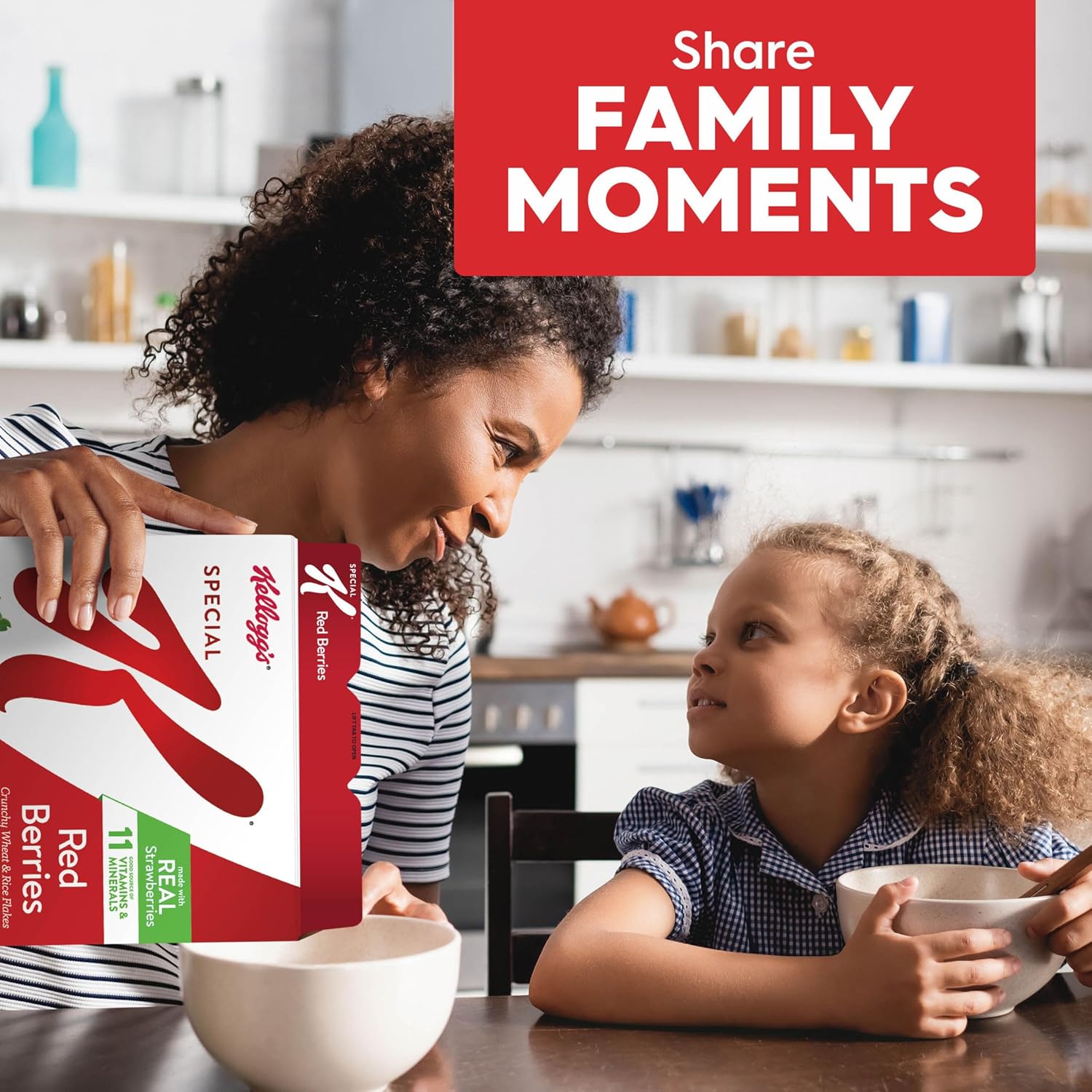 Kellogg's Special K Breakfast Cereal, Family Breakfast, Fiber Cereal, Family Size, Red Berries (3 Boxes)